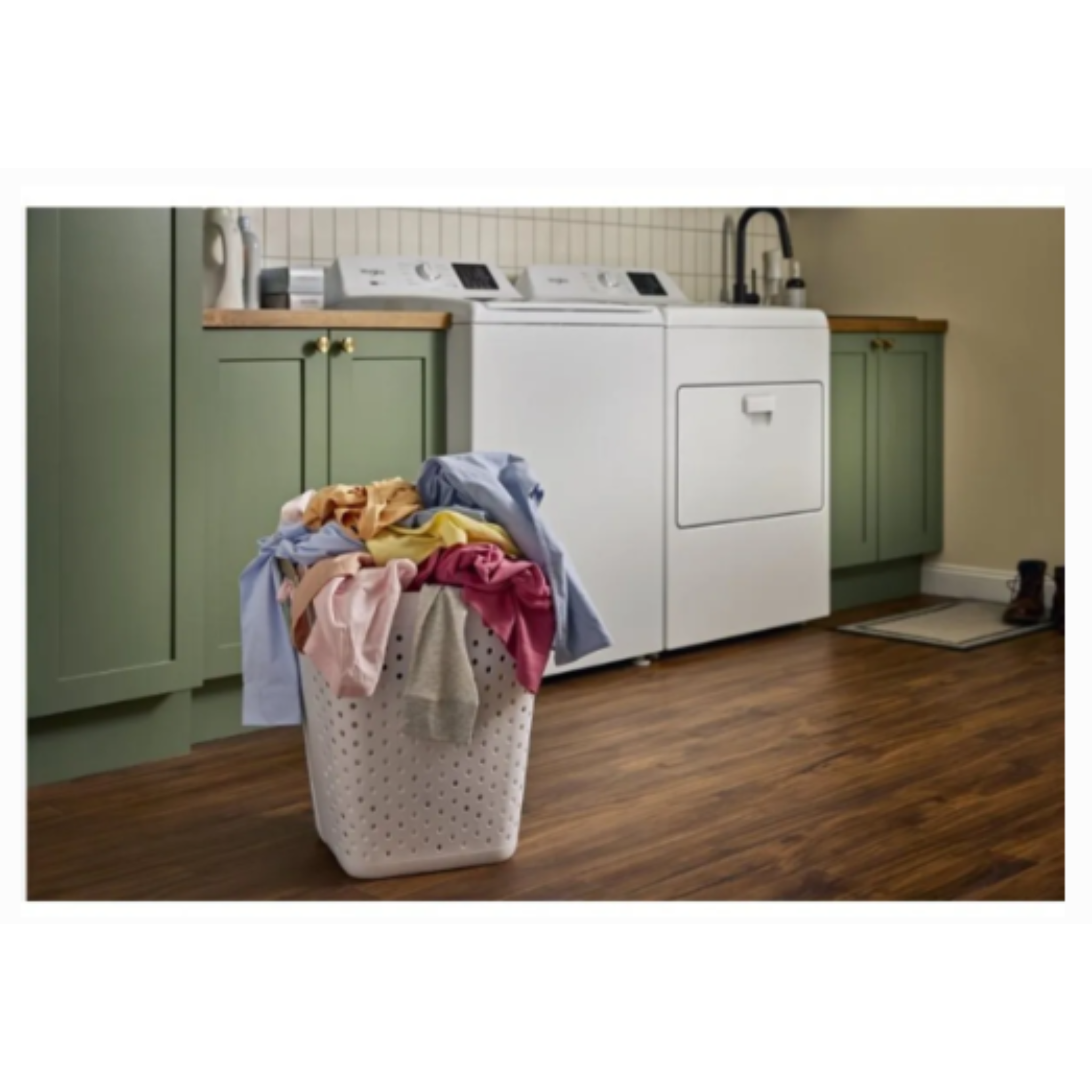 Whirlpool - 4.6 cu. Ft Top Load Washer in White - WTW4105SW
