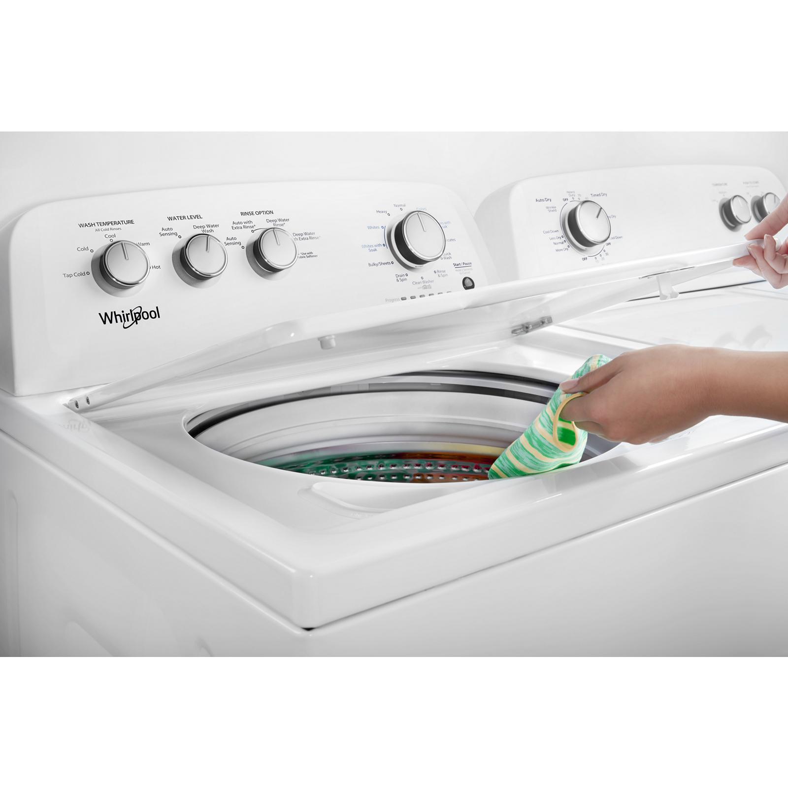 Whirlpool - 4.4 cu. Ft Top Load Washer in White - WTW4855HW