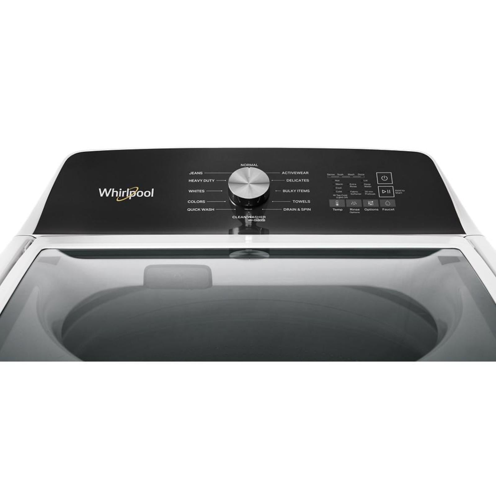 Whirlpool - 5.3 cu. Ft Top Load Washer in White - WTW5020SW