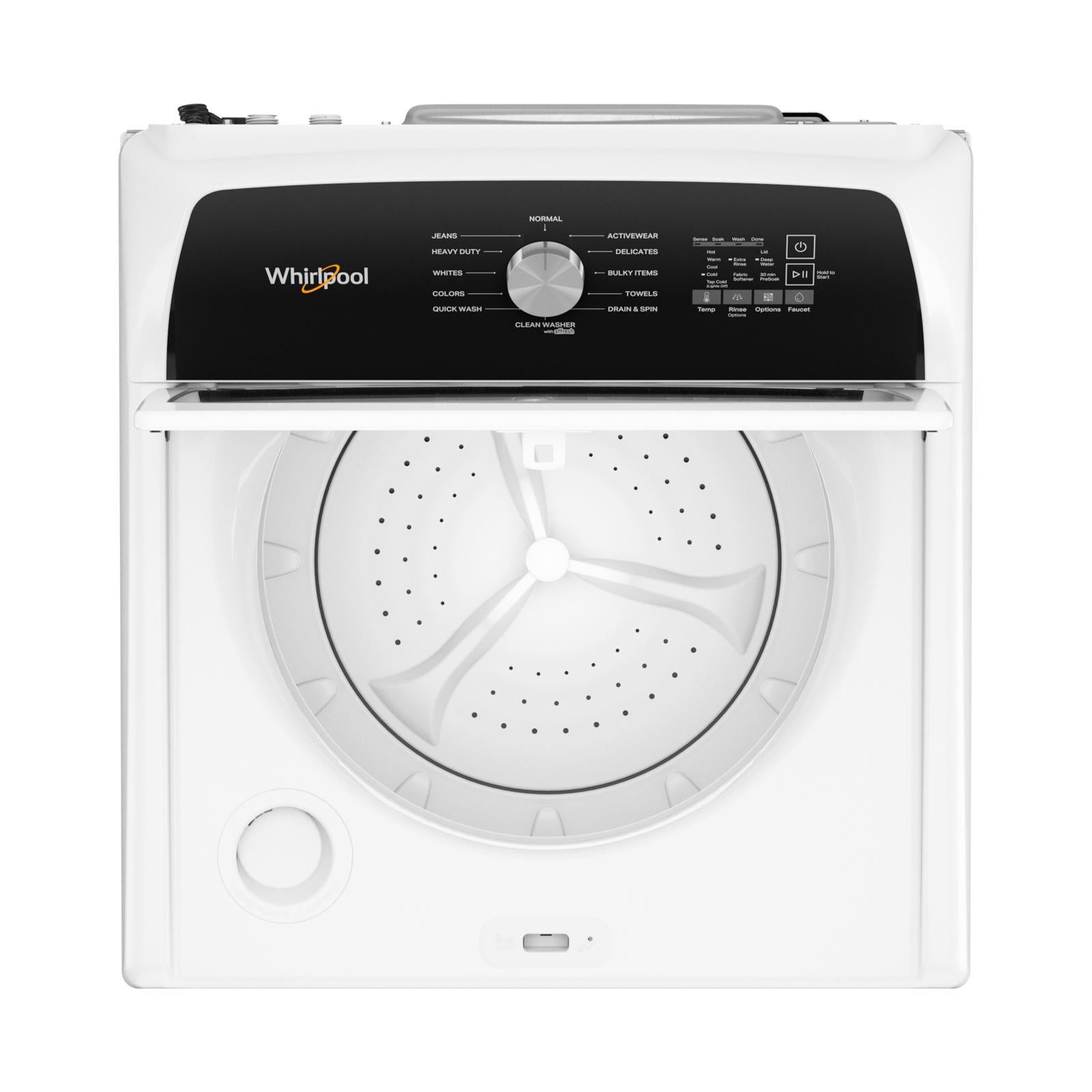 Whirlpool - 5.3 cu. Ft Top Load Washer in White - WTW5020SW