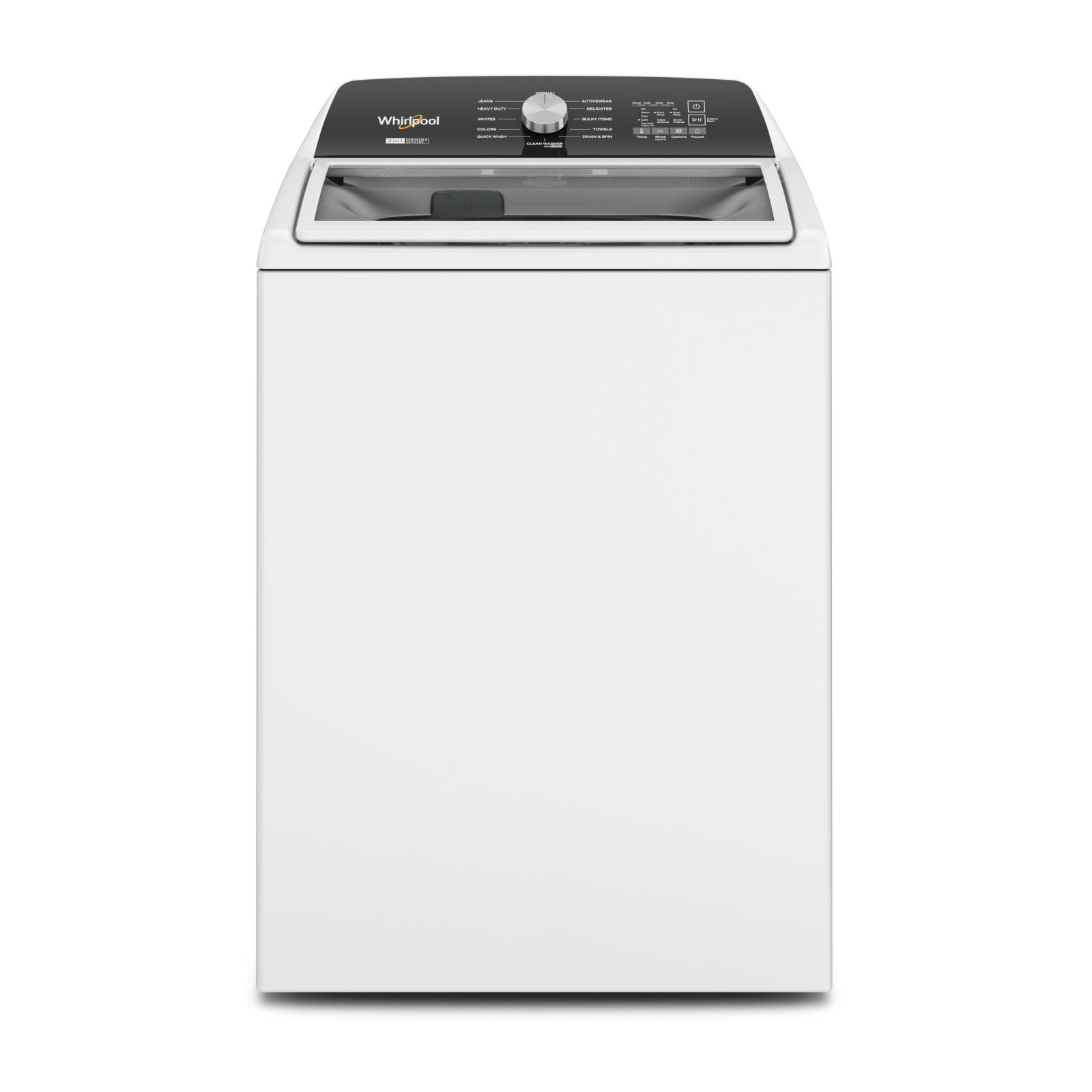 Whirlpool - 5.4 cu. Ft Top Load Washer in White - WTW5057LW