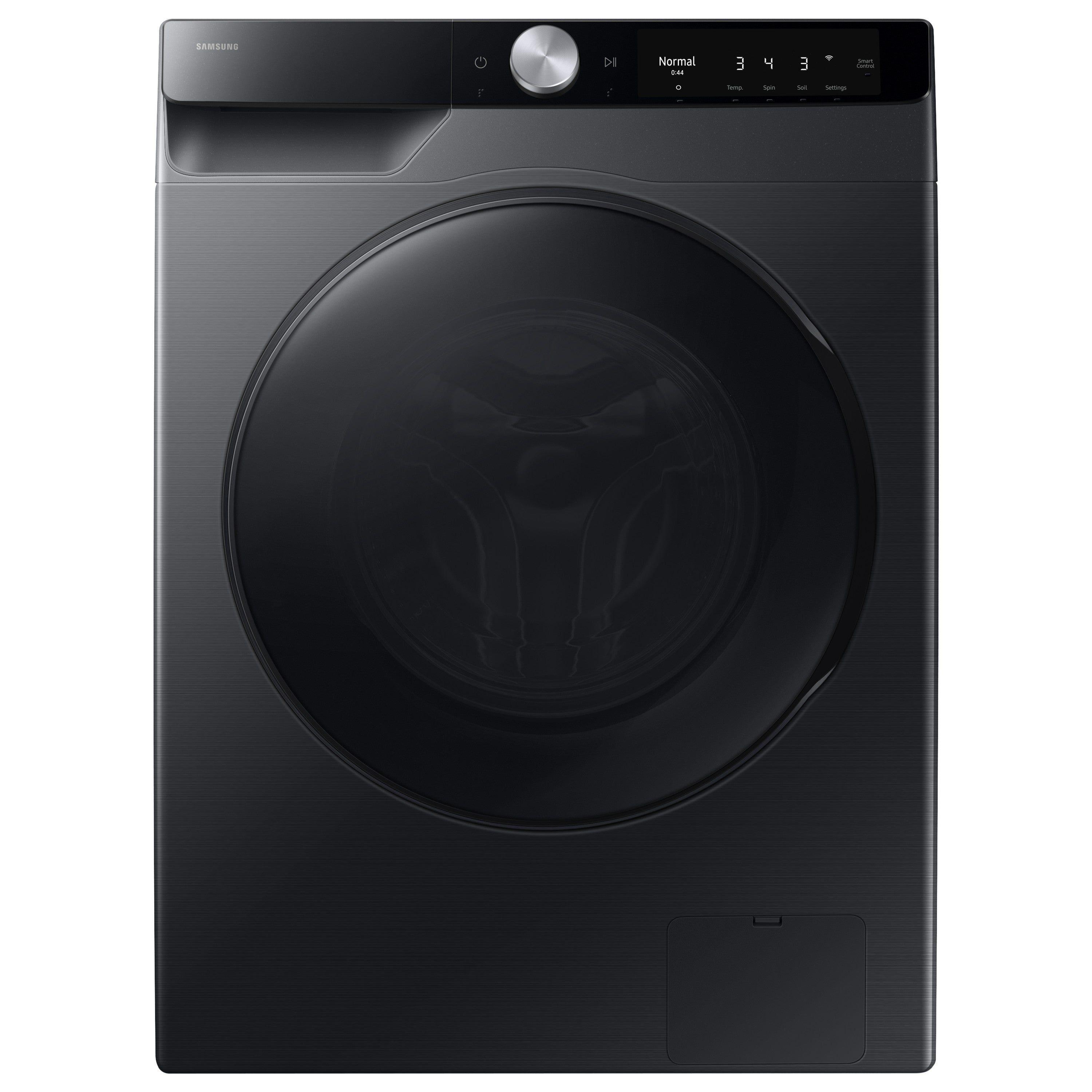 Samsung - 2.9 cu. Ft Front Load Washer with SmartDial Control in Black - WW25FG6B34BBAC