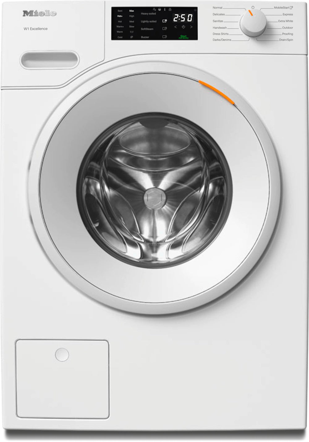 Miele - 2.3 cu. Ft Front Load Washer in White - WXD160