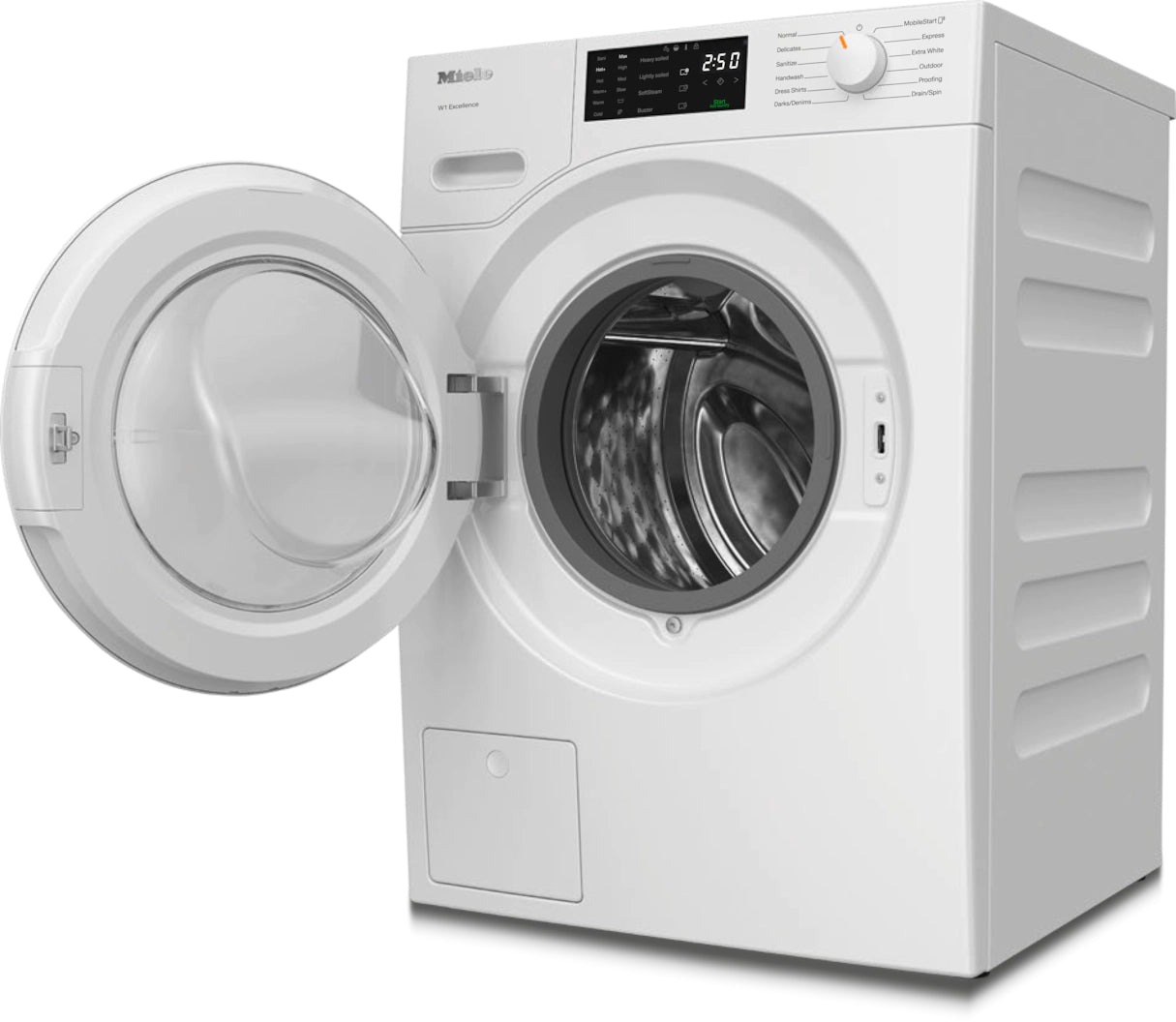 Miele - 2.3 cu. Ft Front Load Washer in White - WXD160