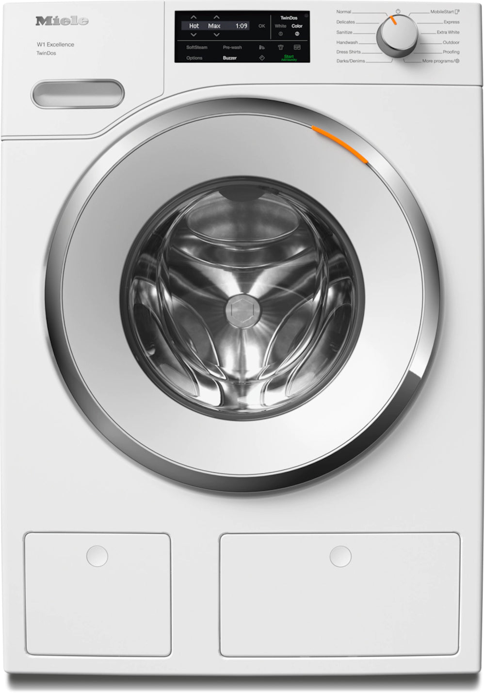 Miele - 2.3 cu. Ft Compact Washer in White - WXF660