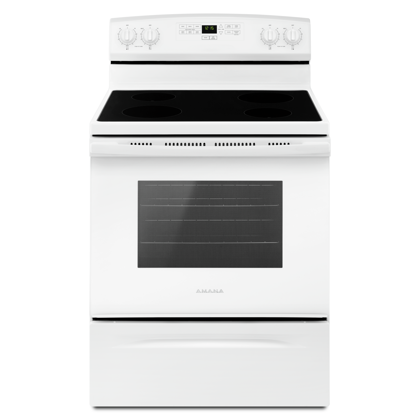 Amana - 4.8 cu. ft Electric Range in White - YAER6303MFW