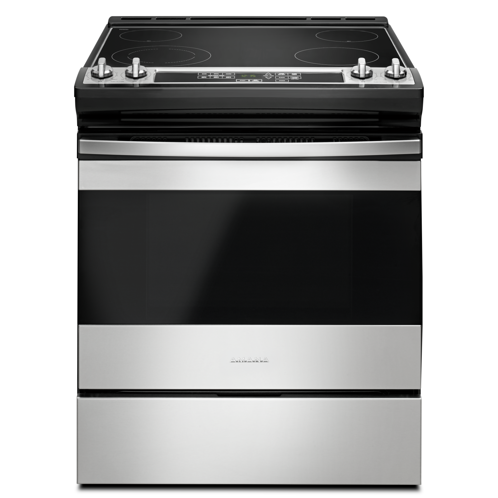 Amana - 4.8 cu. ft Electric Range in Stainless - YAES6603SFS