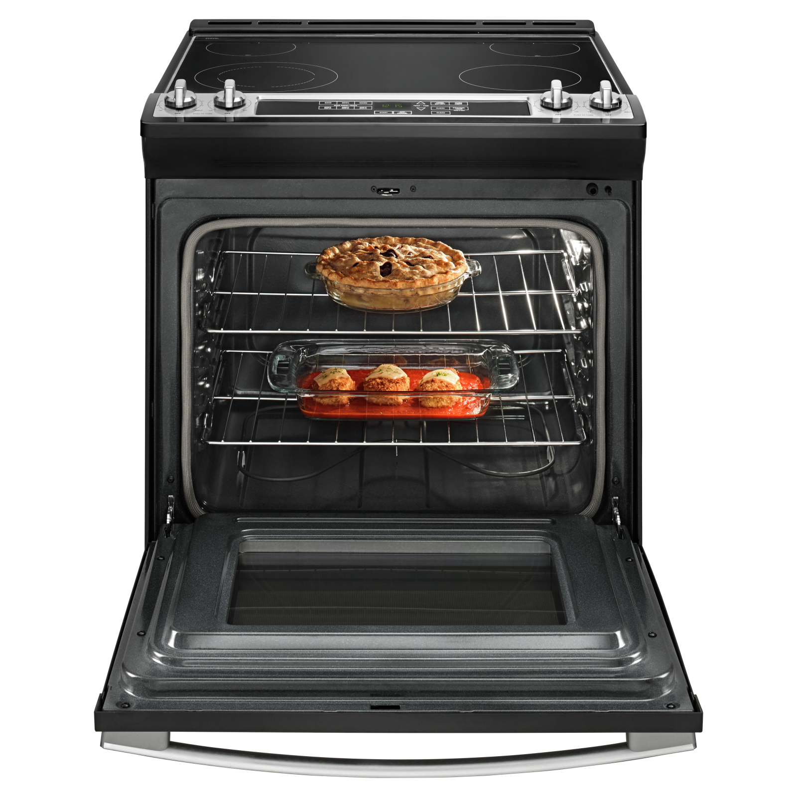 Amana - 4.8 cu. ft Electric Range in Stainless - YAES6603SFS