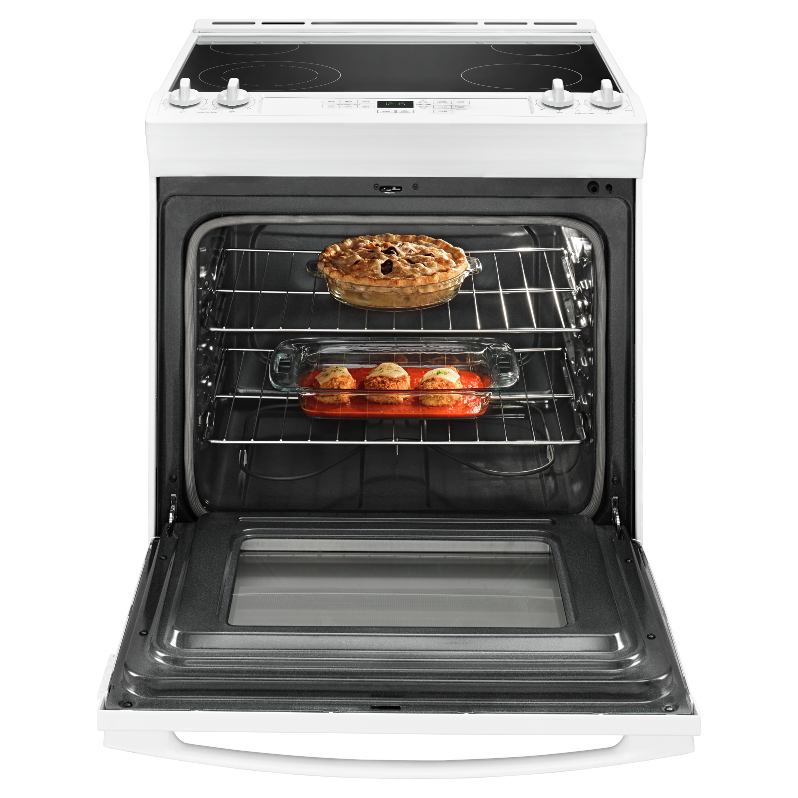 Amana - 4.8 cu. ft Electric Range in White - YAES6603SFW