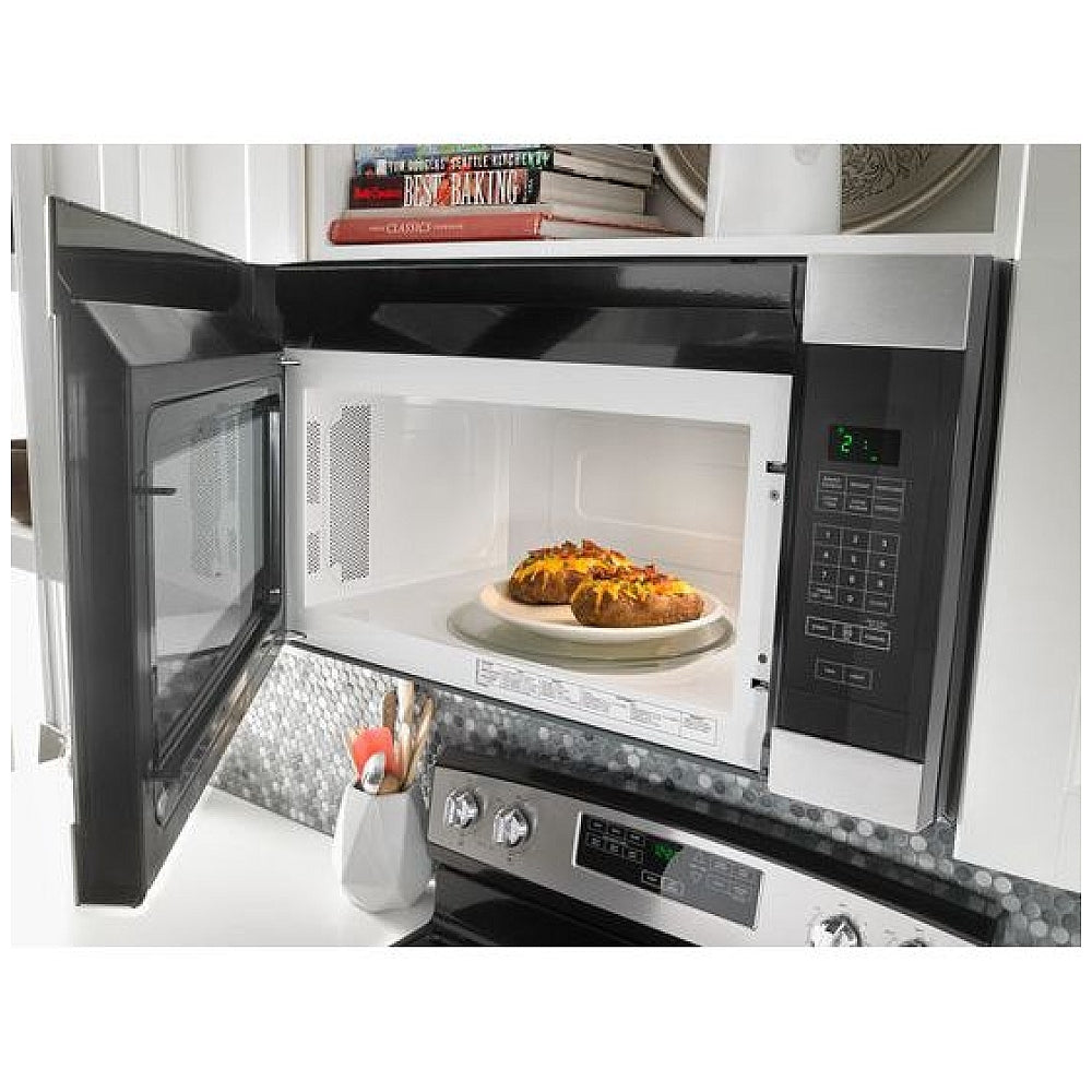 Amana - 1.6 cu. Ft Over the range Microwave in White - YAMV2307PFW