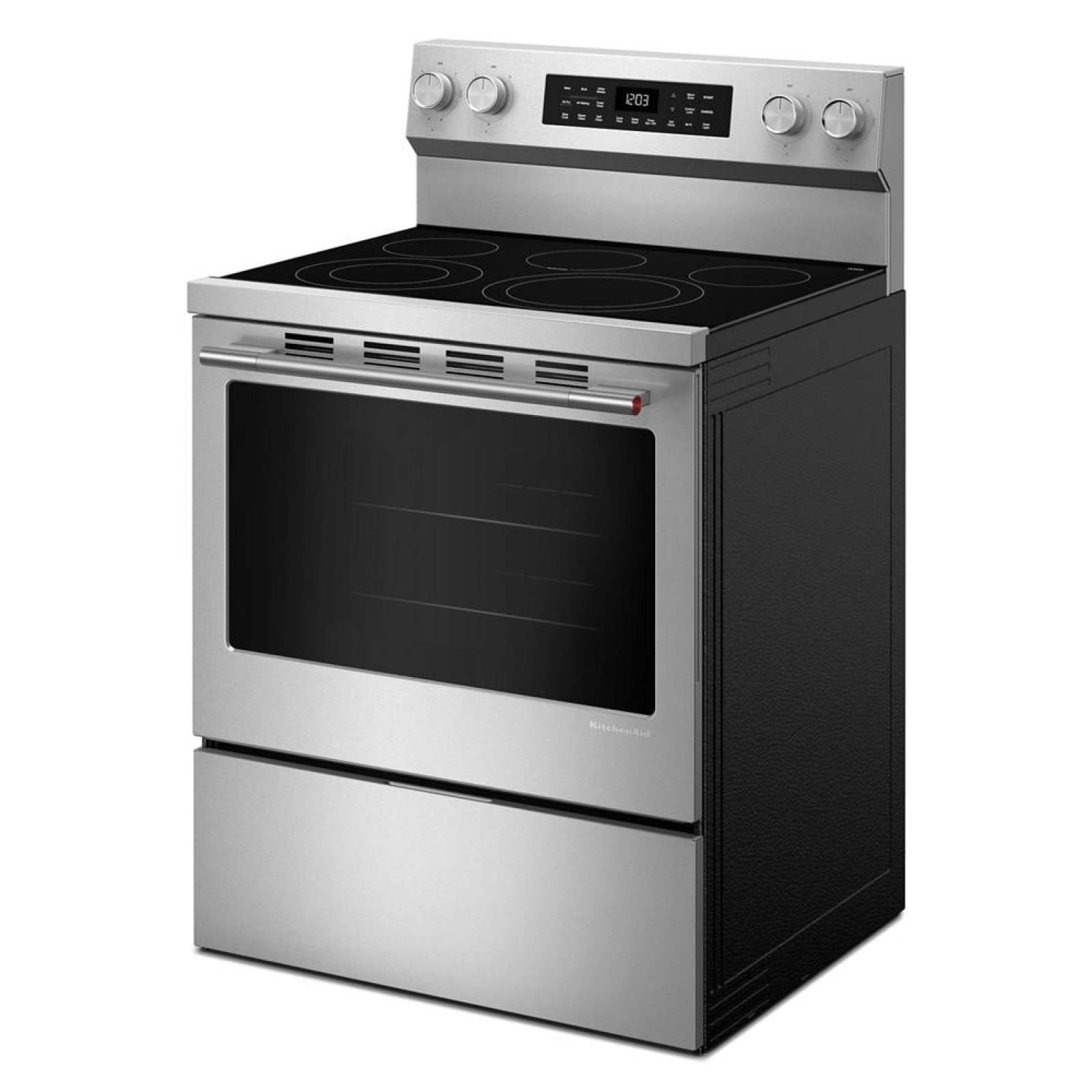 KitchenAid - 5.3 cu. ft Electric Range in Stainless - YKFES330TPS