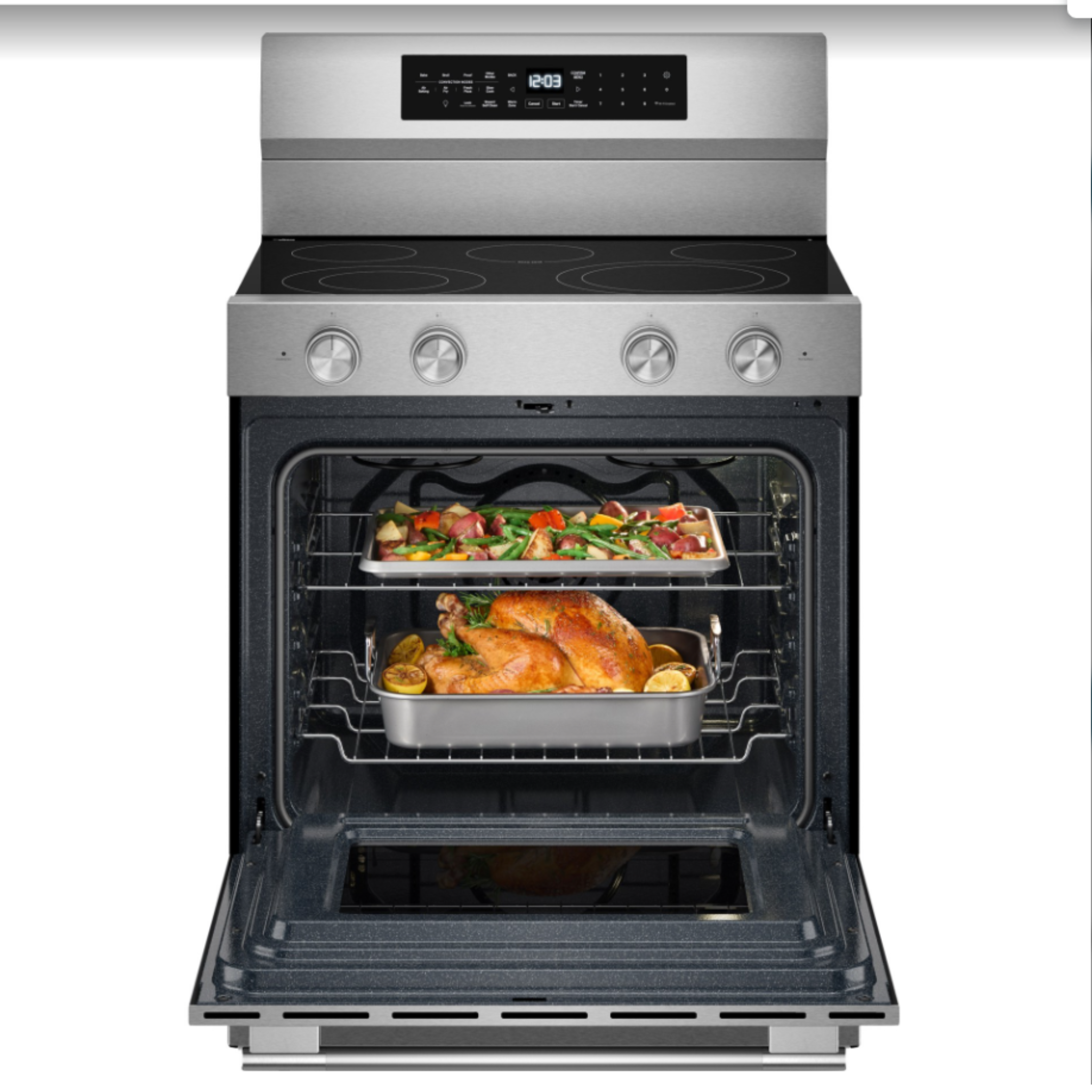 KitchenAid - 5.3 cu. ft Electric Range in Stainless - YKFES530SPS