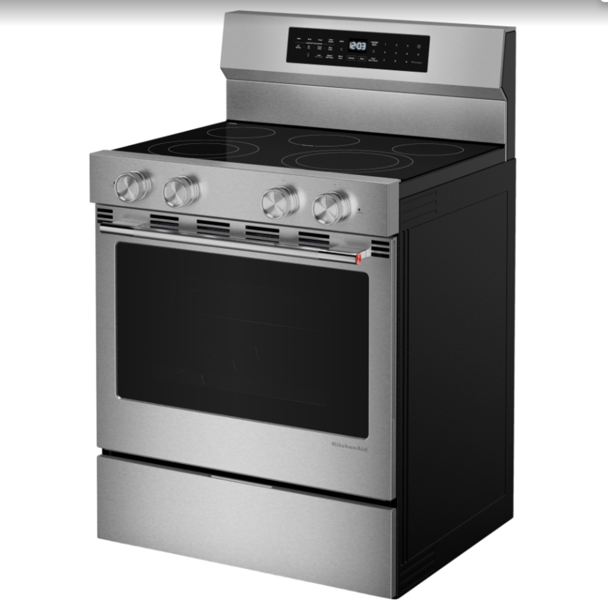 KitchenAid - 5.3 cu. ft Electric Range in Stainless - YKFES530SPS