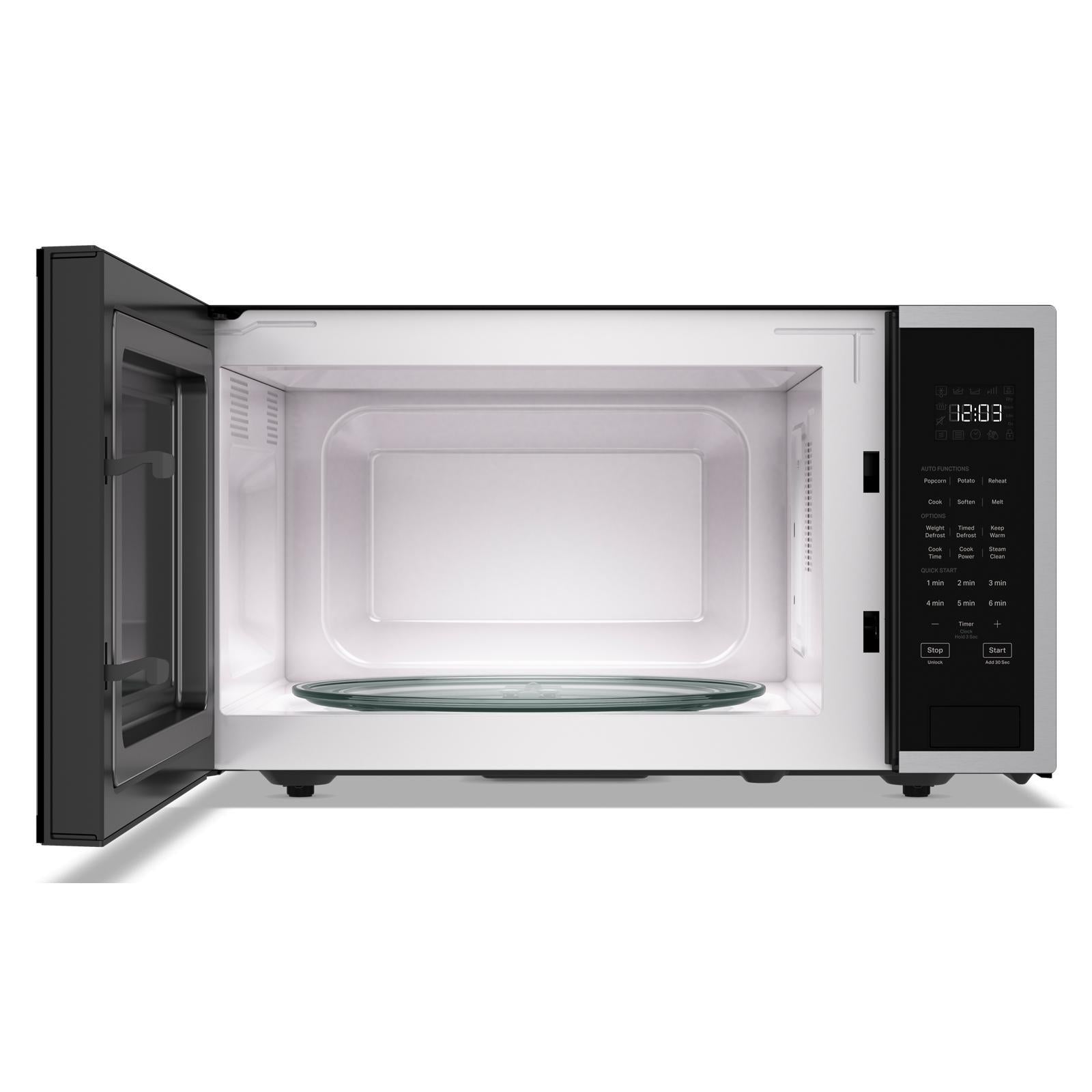 KitchenAid - 1.6 cu. Ft Counter top Microwave in PrintShield Stainless - YKMCS122RPS