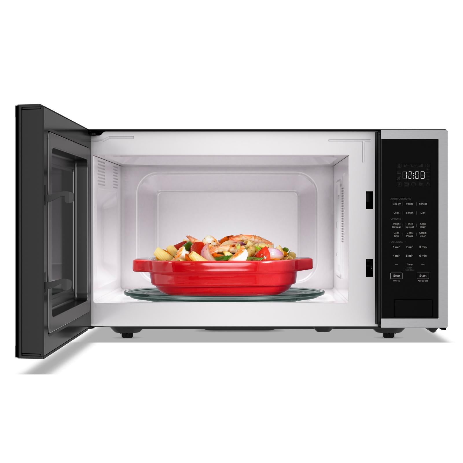 KitchenAid - 1.6 cu. Ft Counter top Microwave in PrintShield Stainless - YKMCS122RPS