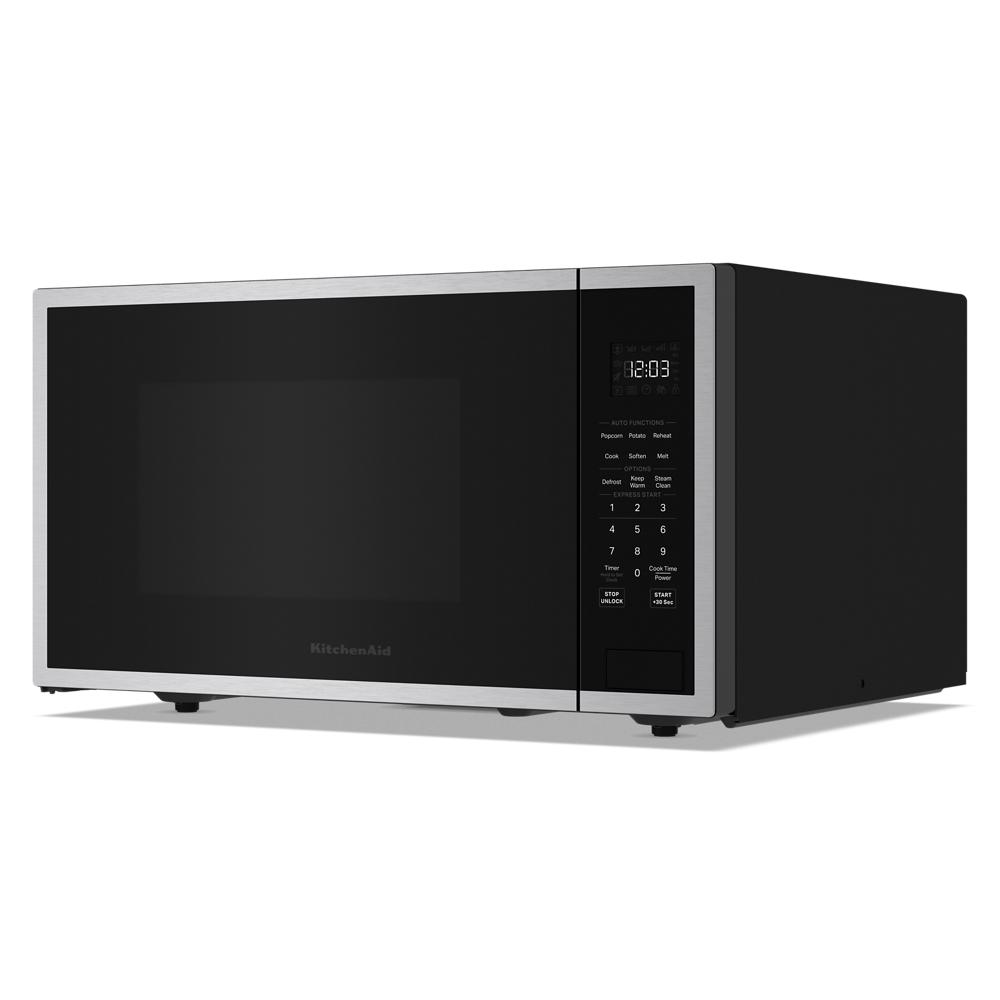 KitchenAid - 1.6 cu. Ft Counter top Microwave in PrintShield Stainless - YKMCS122SPS