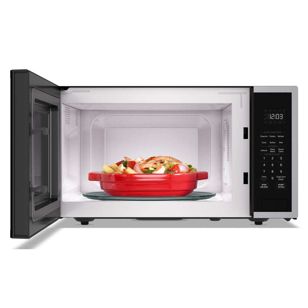 KitchenAid - 1.6 cu. Ft Counter top Microwave in PrintShield Stainless - YKMCS122SPS