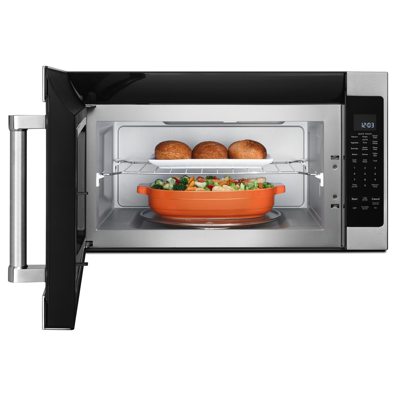 KitchenAid - 2 cu. Ft Over the range Microwave in Stainless Steel - YKMHS120ES
