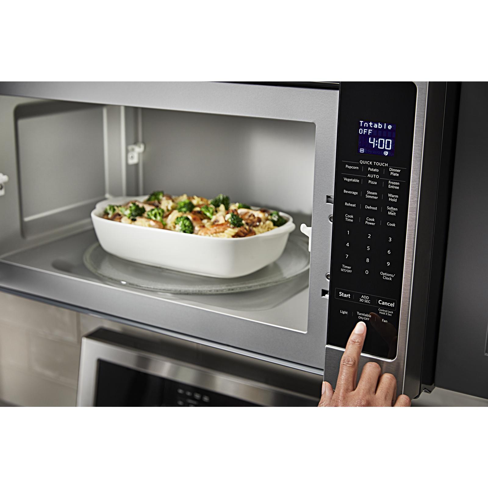 KitchenAid - 2 cu. Ft Over the range Microwave in Stainless Steel - YKMHS120ES