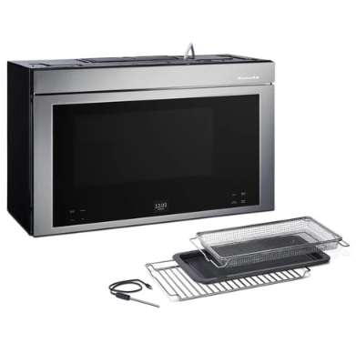 KitchenAid - 1.1 cu. Ft Over the range Microwave in Stainless - YKMMF730PPS