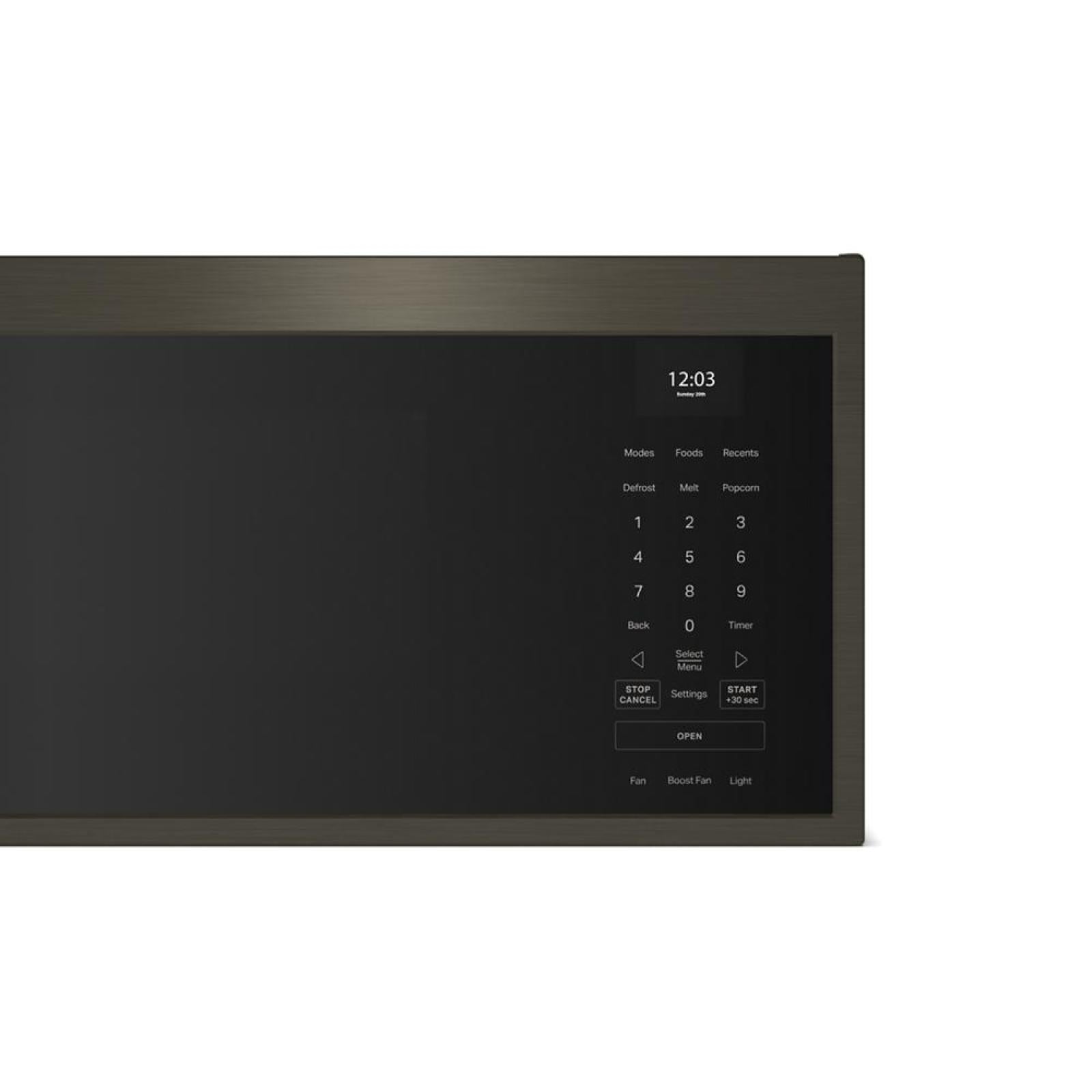 KitchenAid - 1.1 cu. Ft Over the range Microwave in Black Stainless - YKMML550RBS