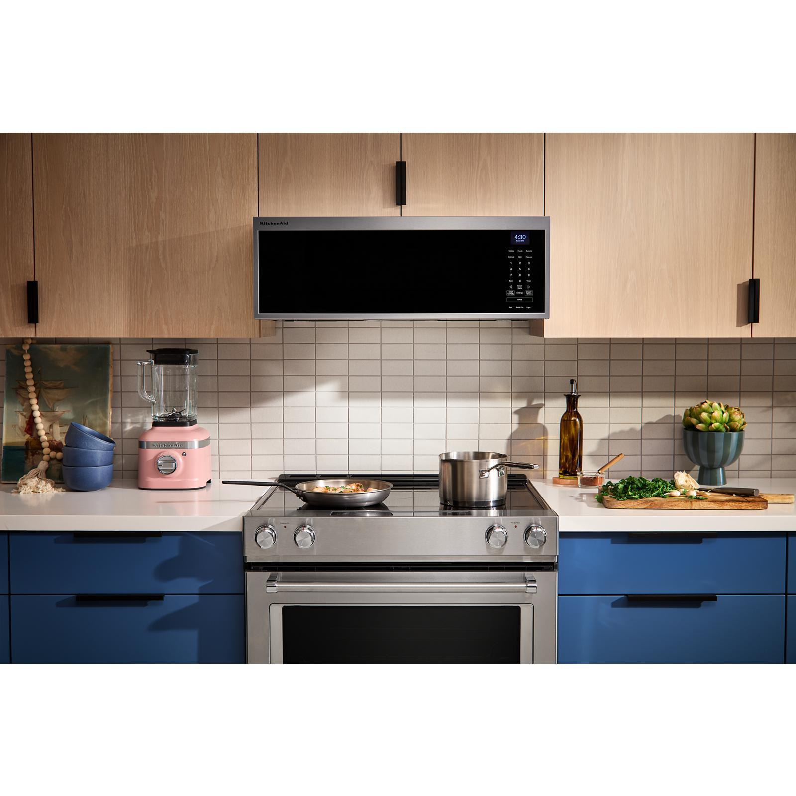 KitchenAid - 1.1 cu. Ft Over the range Microwave in Stainless - YKMML550RPS