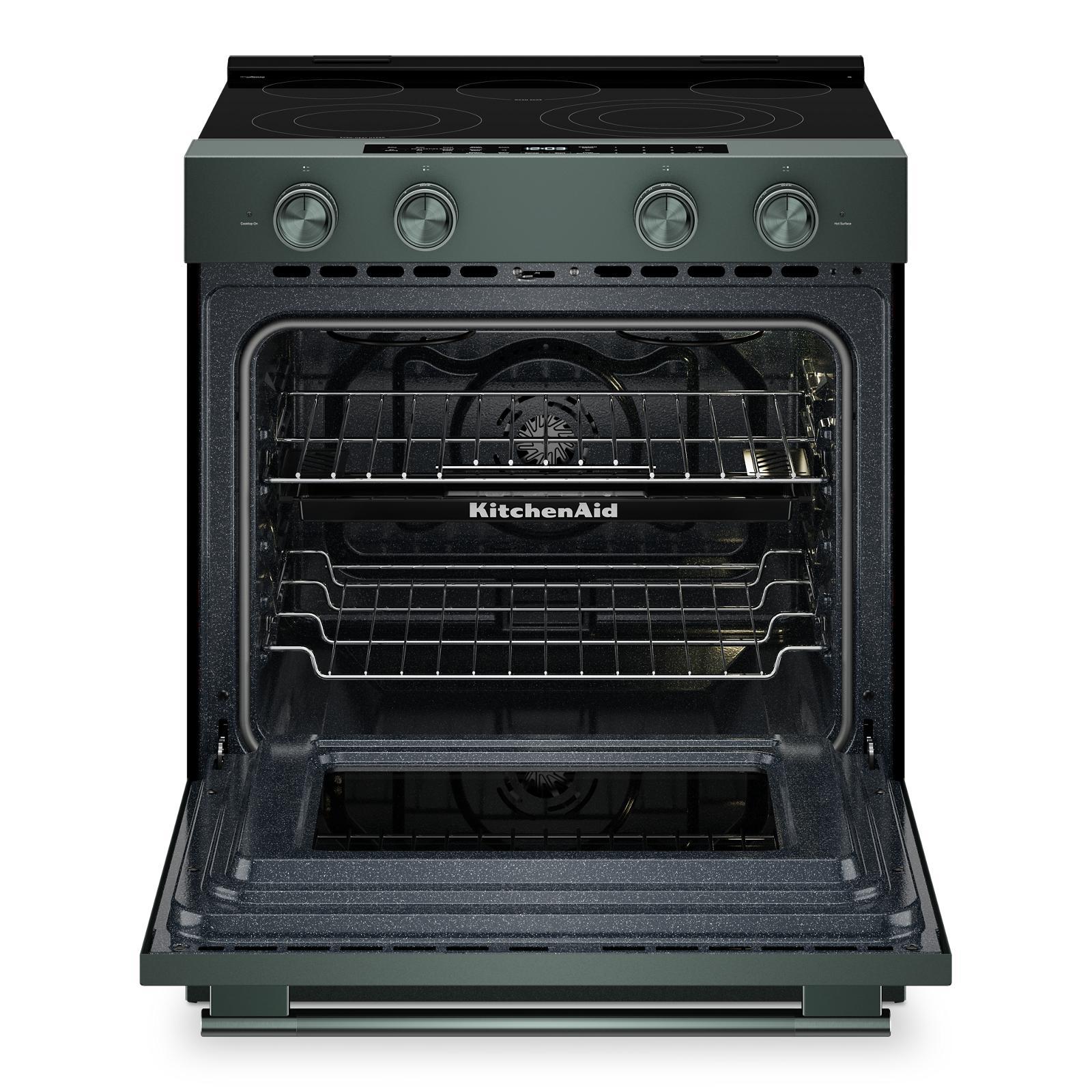 KitchenAid - 5.3 cu. ft Electric Range in Juniper - YKSES530SJP