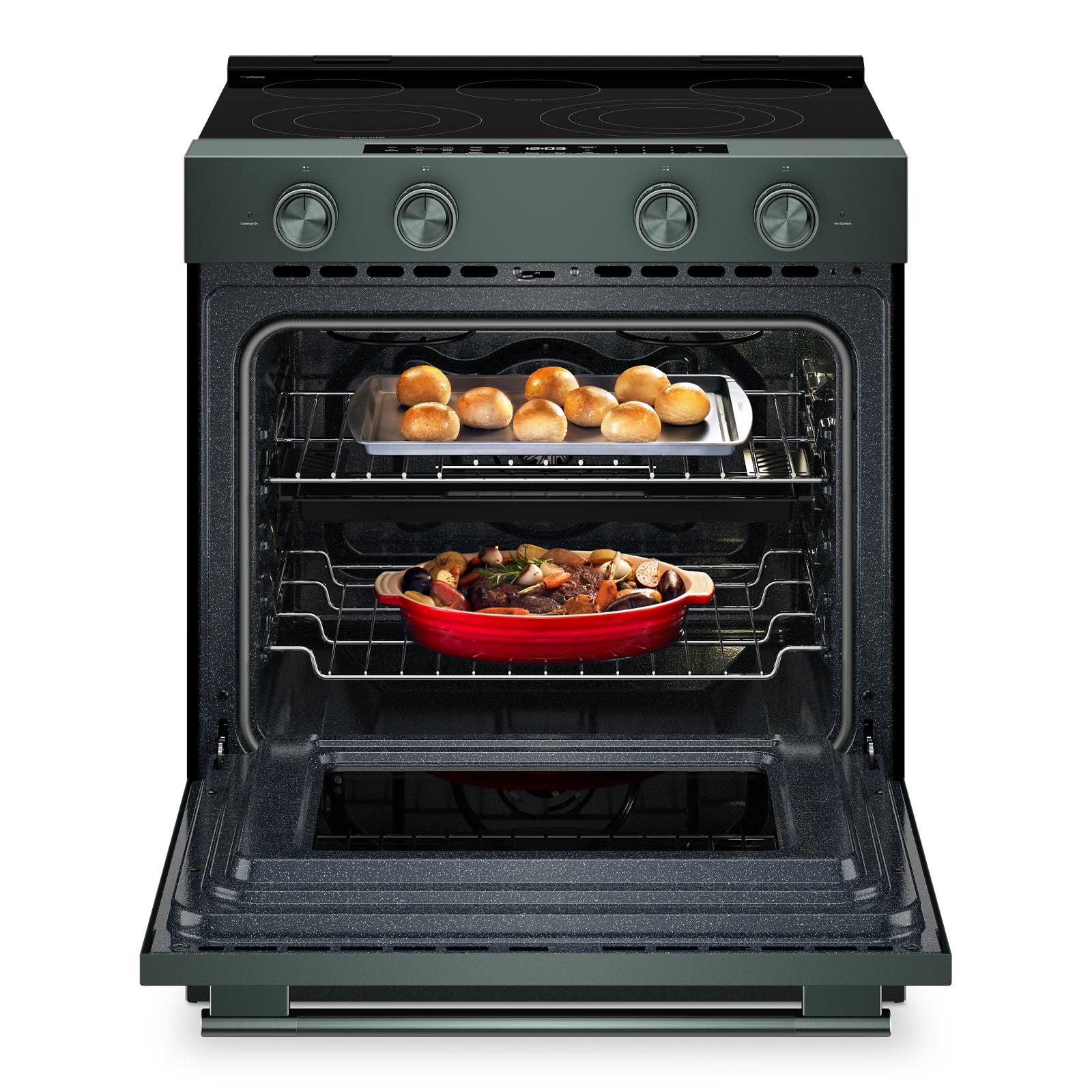 KitchenAid - 5.3 cu. ft Electric Range in Juniper - YKSES530SJP