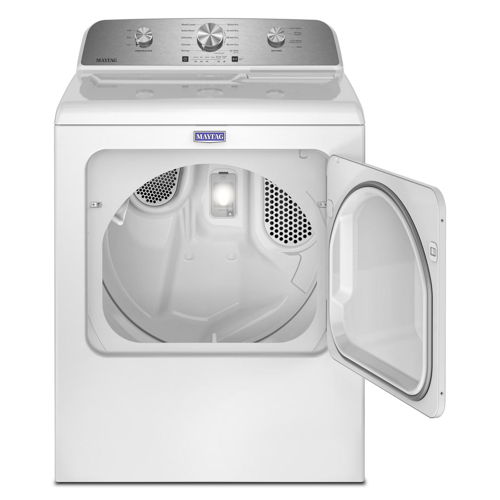 Maytag - 7 cu. Ft Vented Electric Dryer in White - YMED4205SW