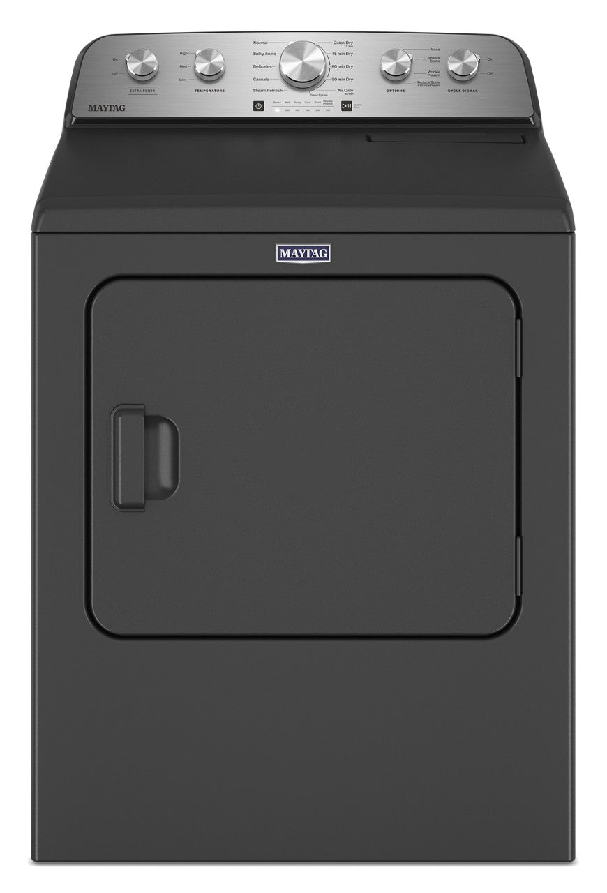 Maytag - 7 cu. Ft Electric Dryer in Volcano Black - YMED5430PBK