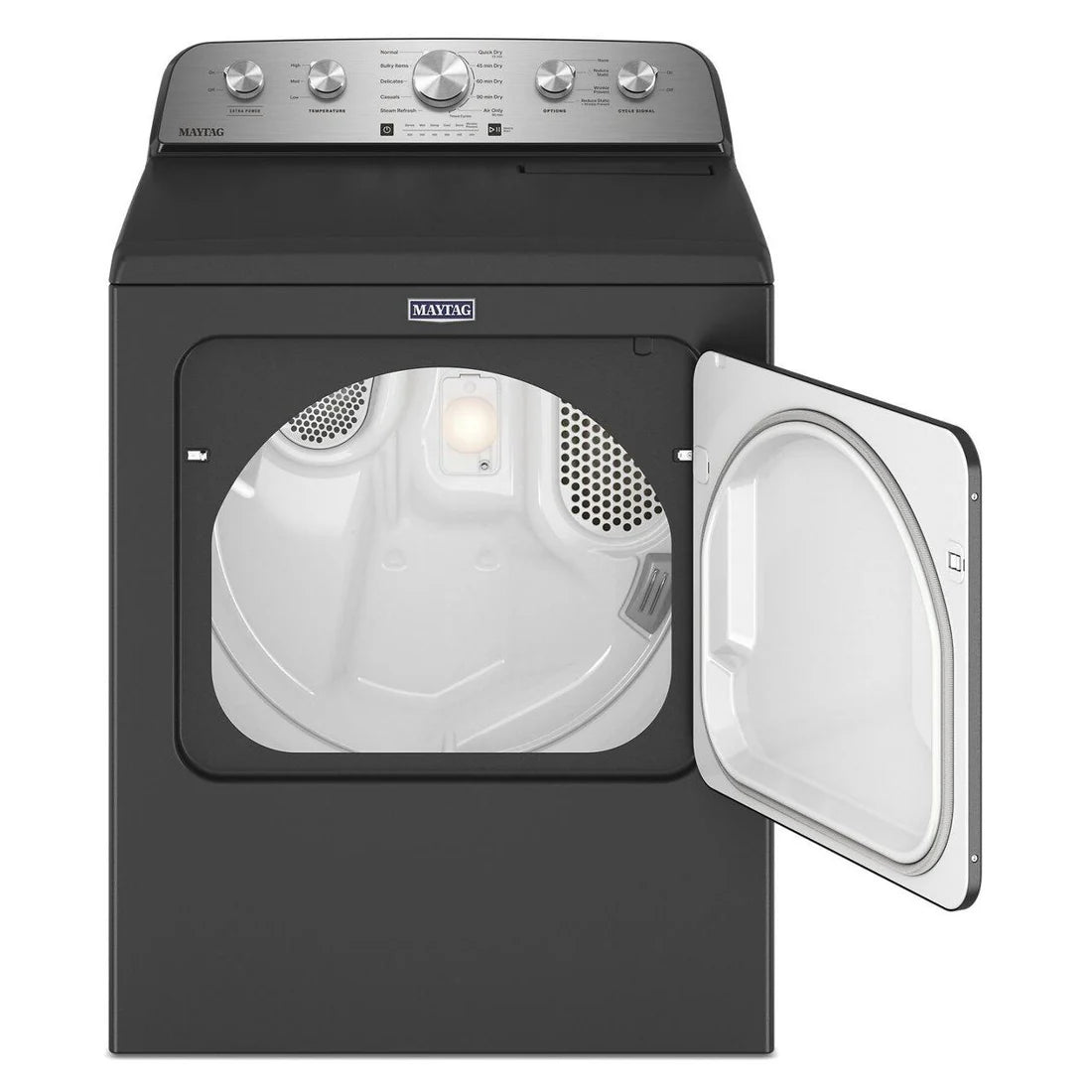 Maytag - 7 cu. Ft Electric Dryer in Volcano Black - YMED5430PBK