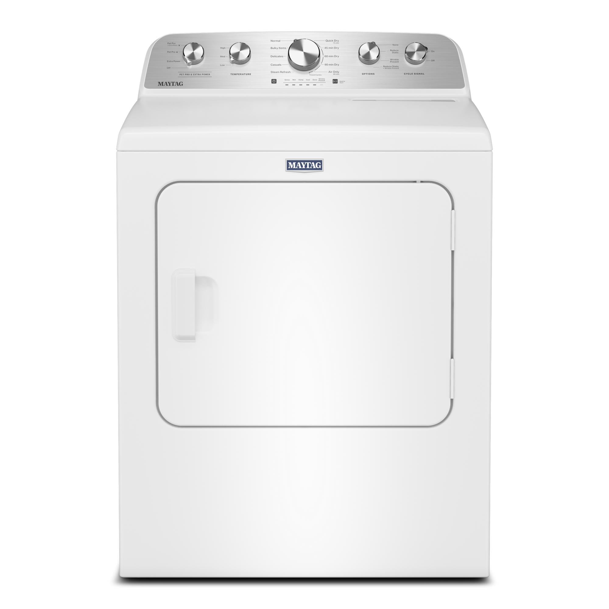 Maytag - 7 cu. Ft Vented Electric Dryer in White - YMED5605RW