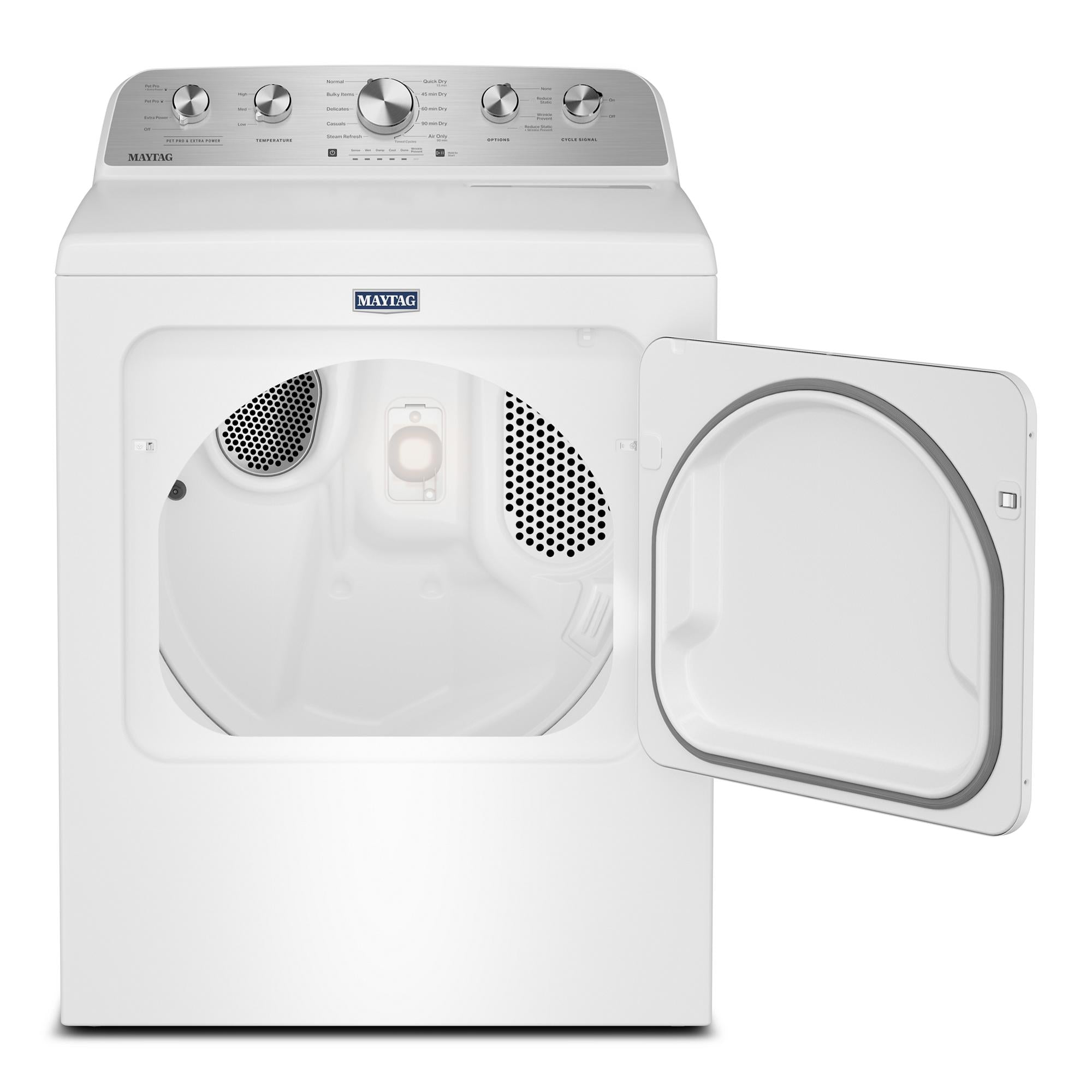 Maytag - 7 cu. Ft Vented Electric Dryer in White - YMED5605RW
