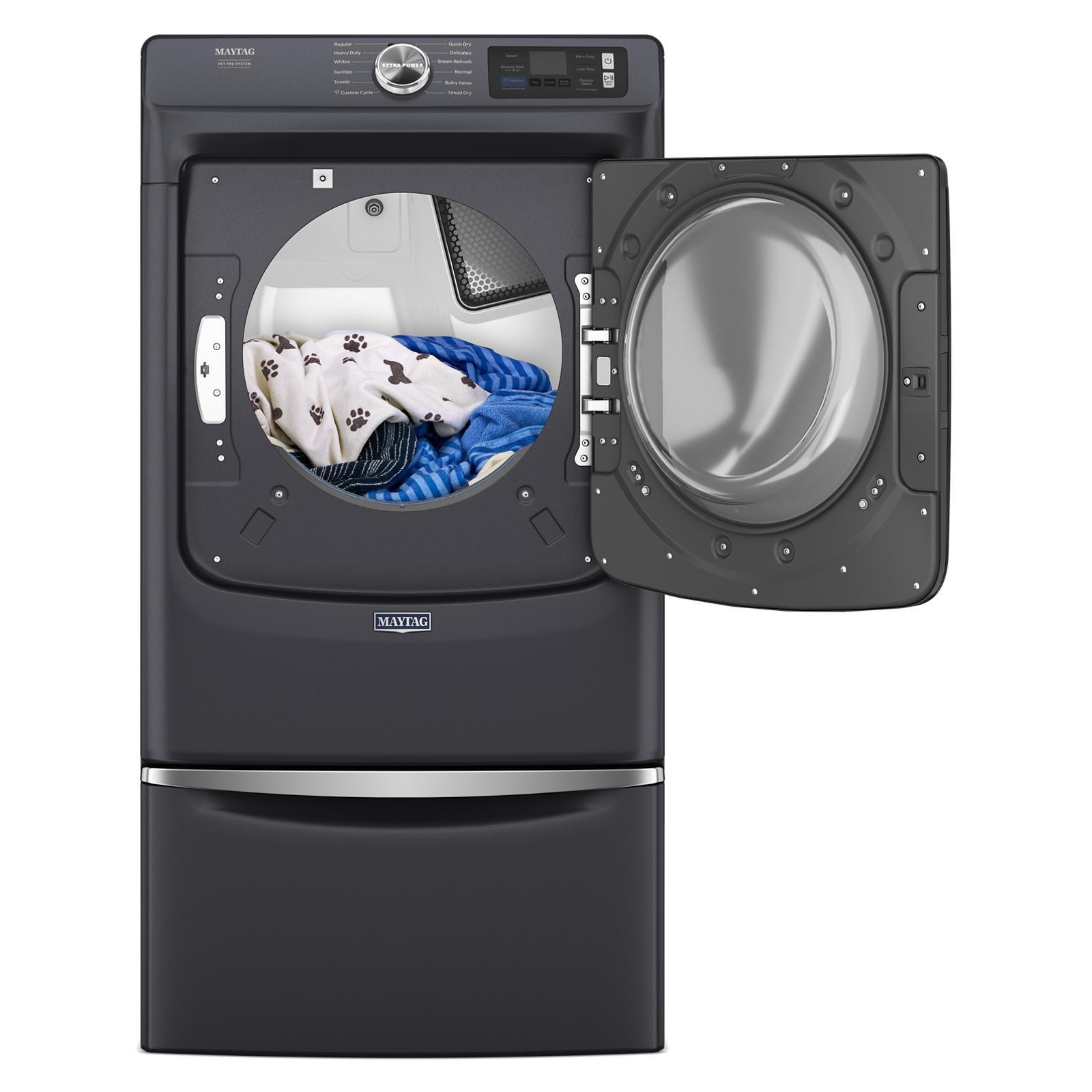 Maytag - 7.3 cu. Ft Electric Dryer in Midnight Steel - YMED7020RF