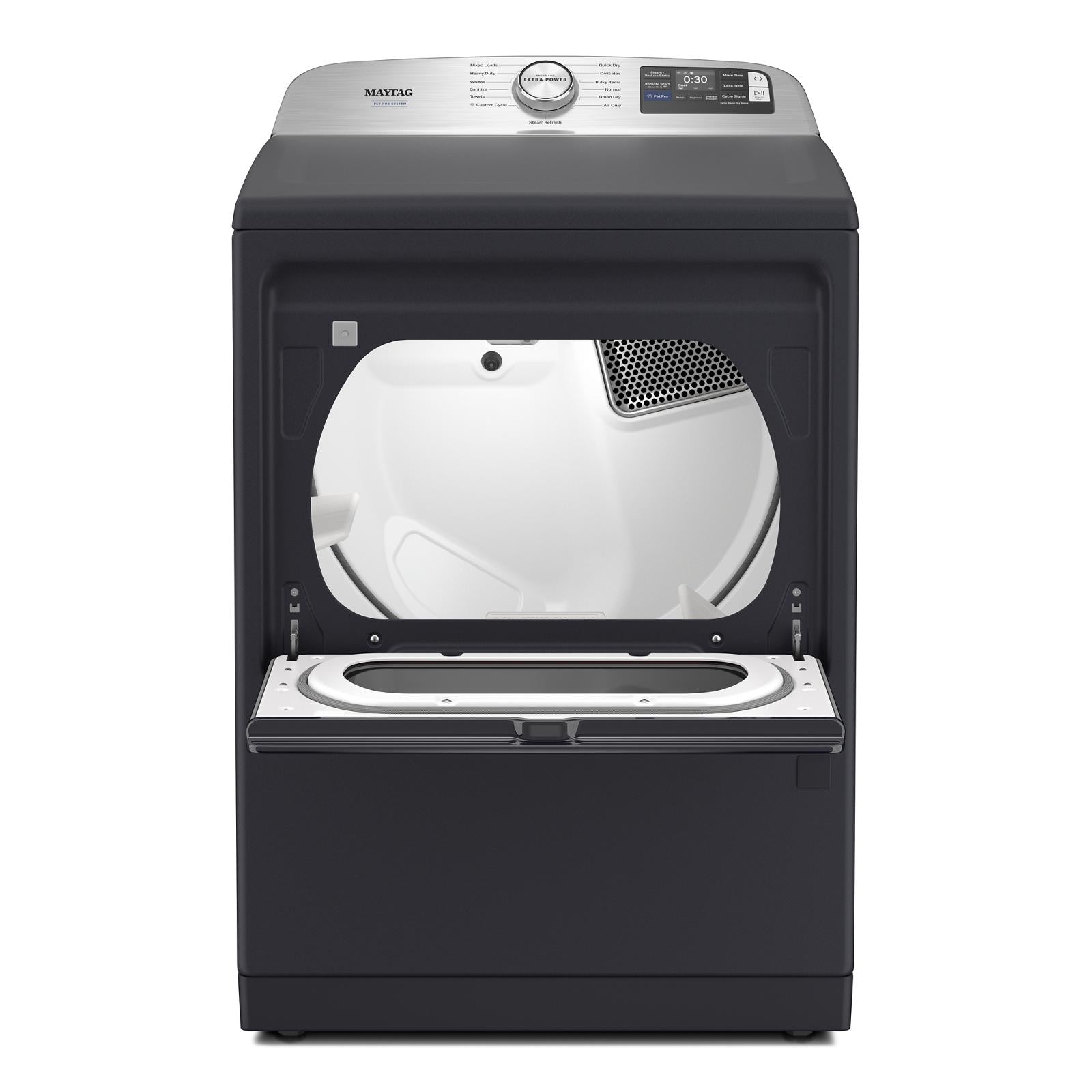 Maytag - 7.4 cu. Ft Vented Electric Dryer in Black - YMED7205RF