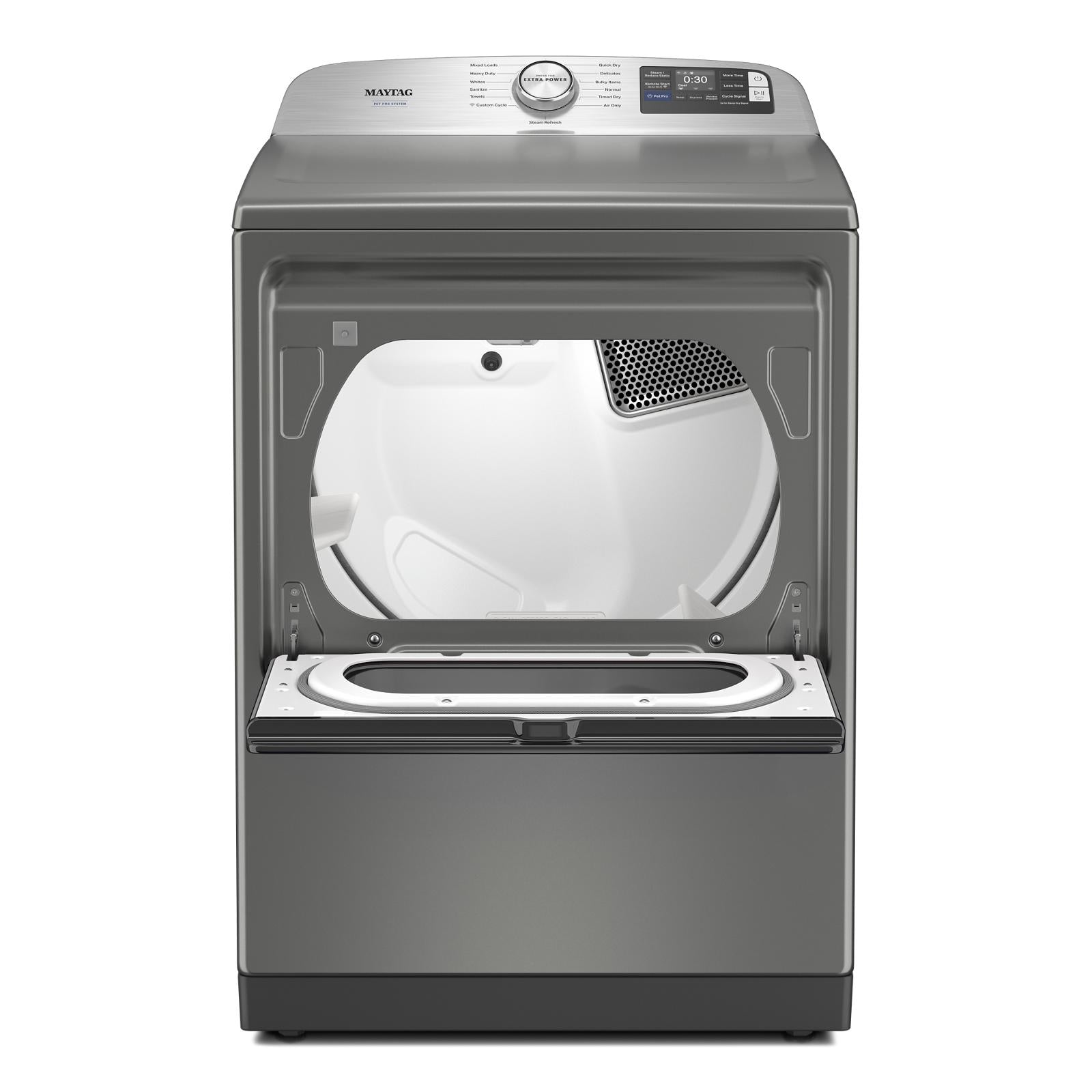 Maytag - 7.4 cu. Ft Vented Electric Dryer in Silver - YMED7205RR