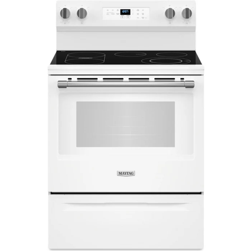 Maytag - 5.3 cu. ft Electric Range in White - YMFES6030RW