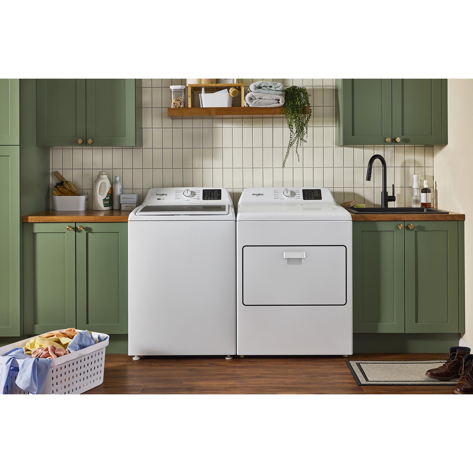 Whirlpool - 7 cu. Ft Vented Electric Dryer in White - YWED4105SW