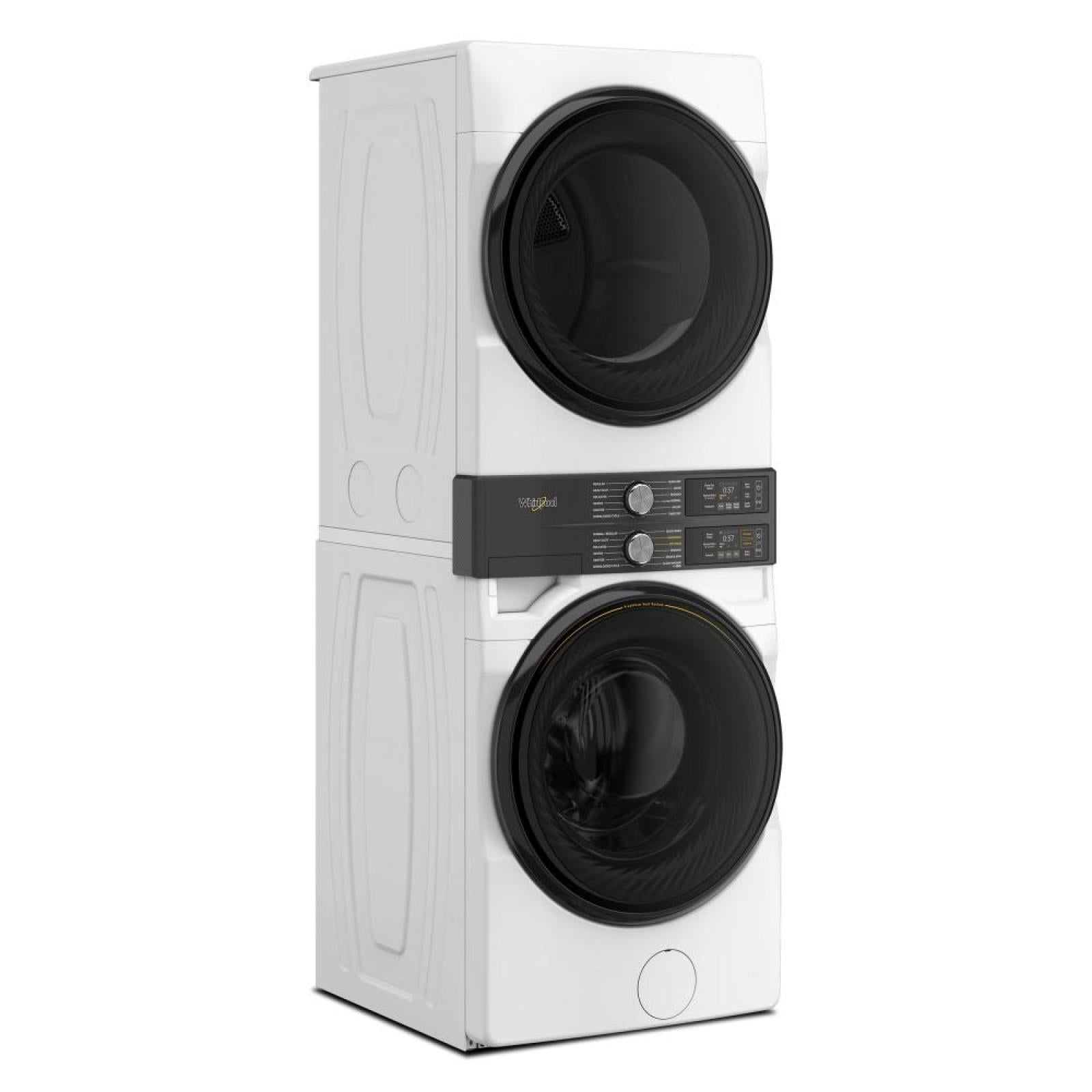 Whirlpool - 5.2 cu. Ft Washer and 7.4 cu. Ft Vented Electric Dryer WashTower in White - YWEF5727TW