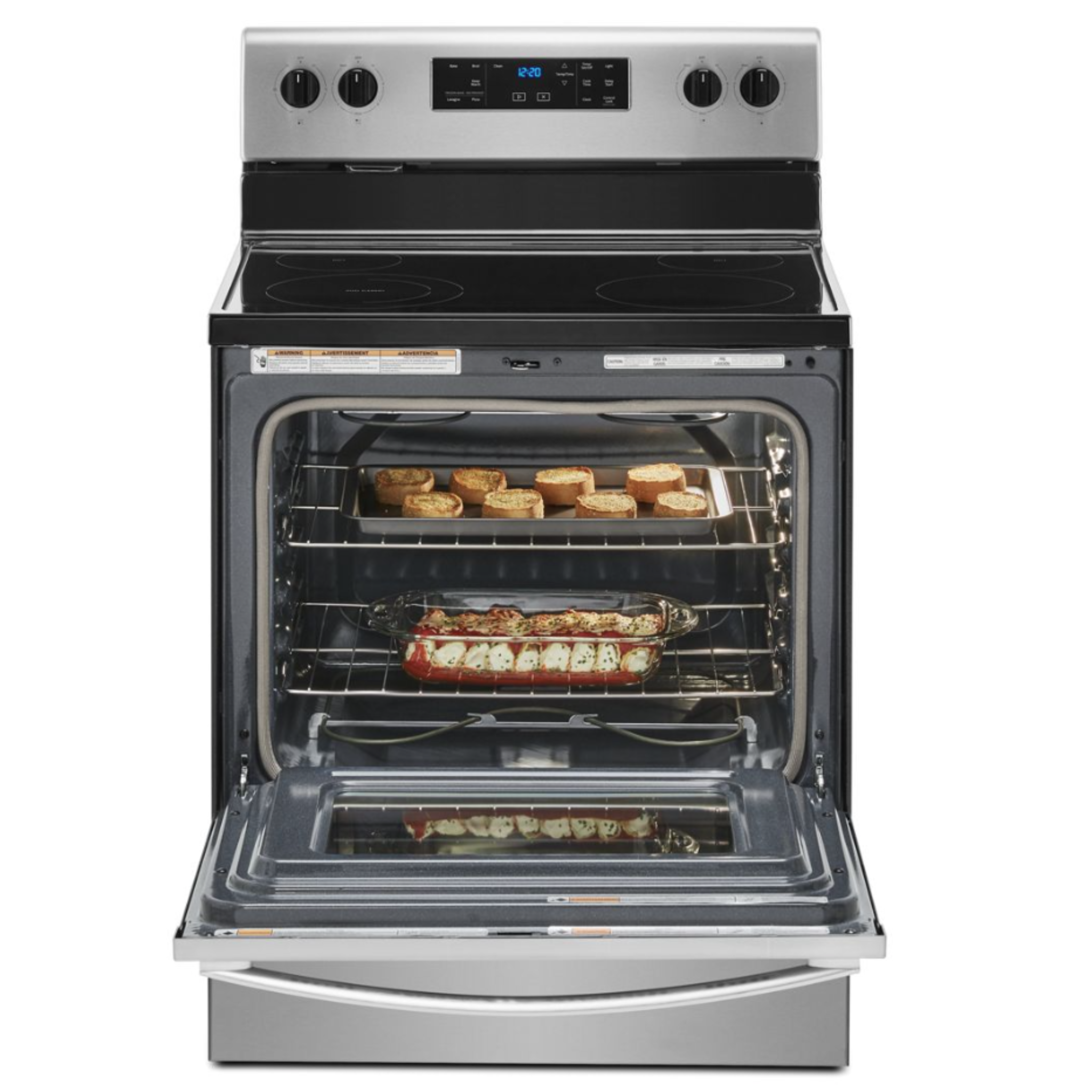 Whirlpool - 5.3 cu. ft Electric Range in Stainless - YWFE515S0JS