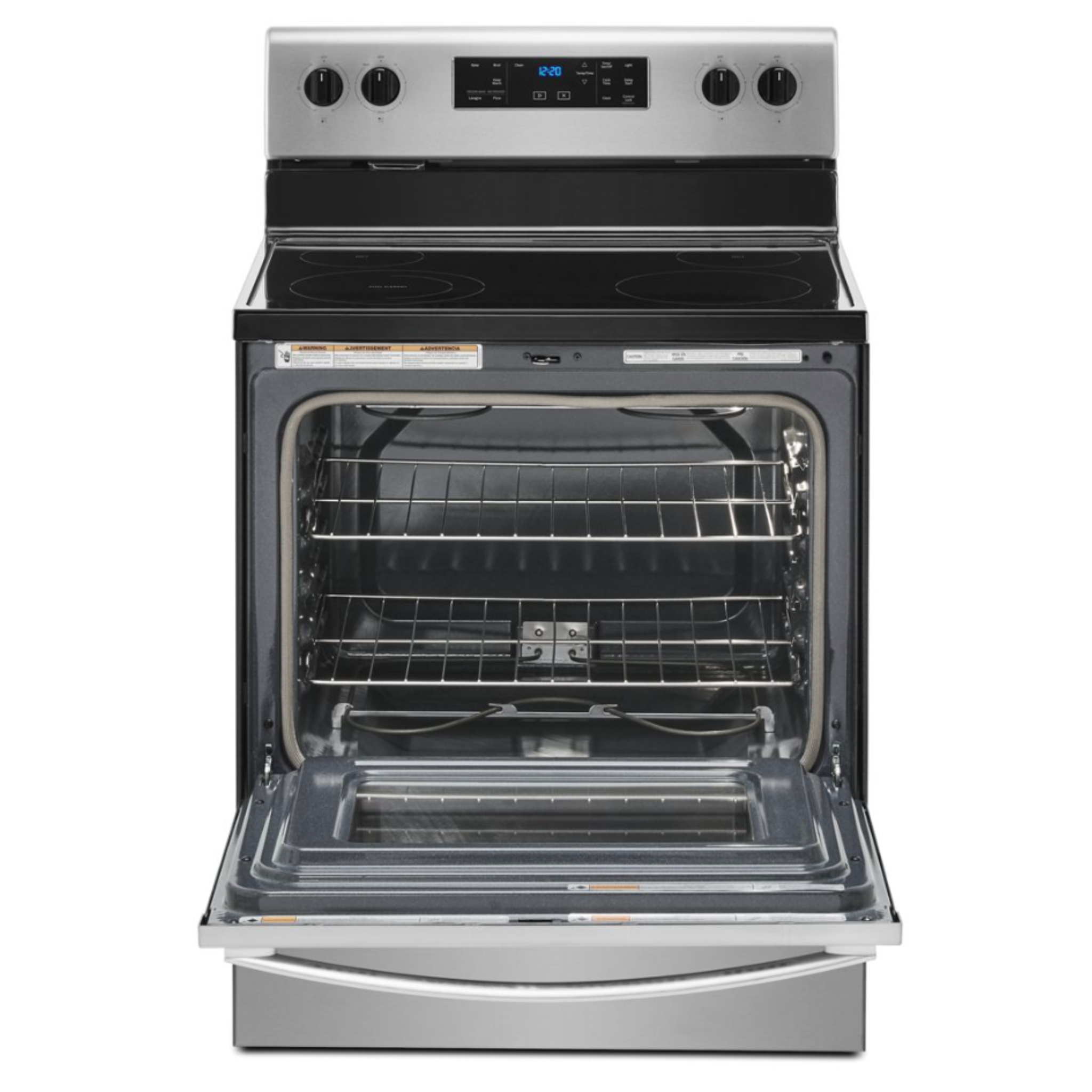 Whirlpool - 5.3 cu. ft Electric Range in Stainless - YWFE515S0JS