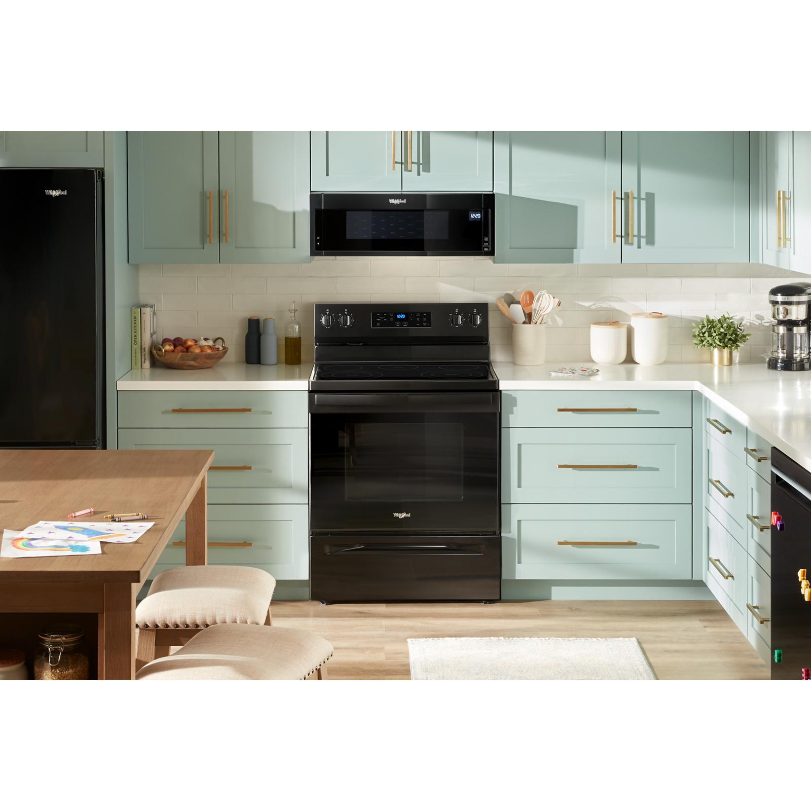 Whirlpool - 5.3 cu. ft Electric Range in Black - YWFES3330RB