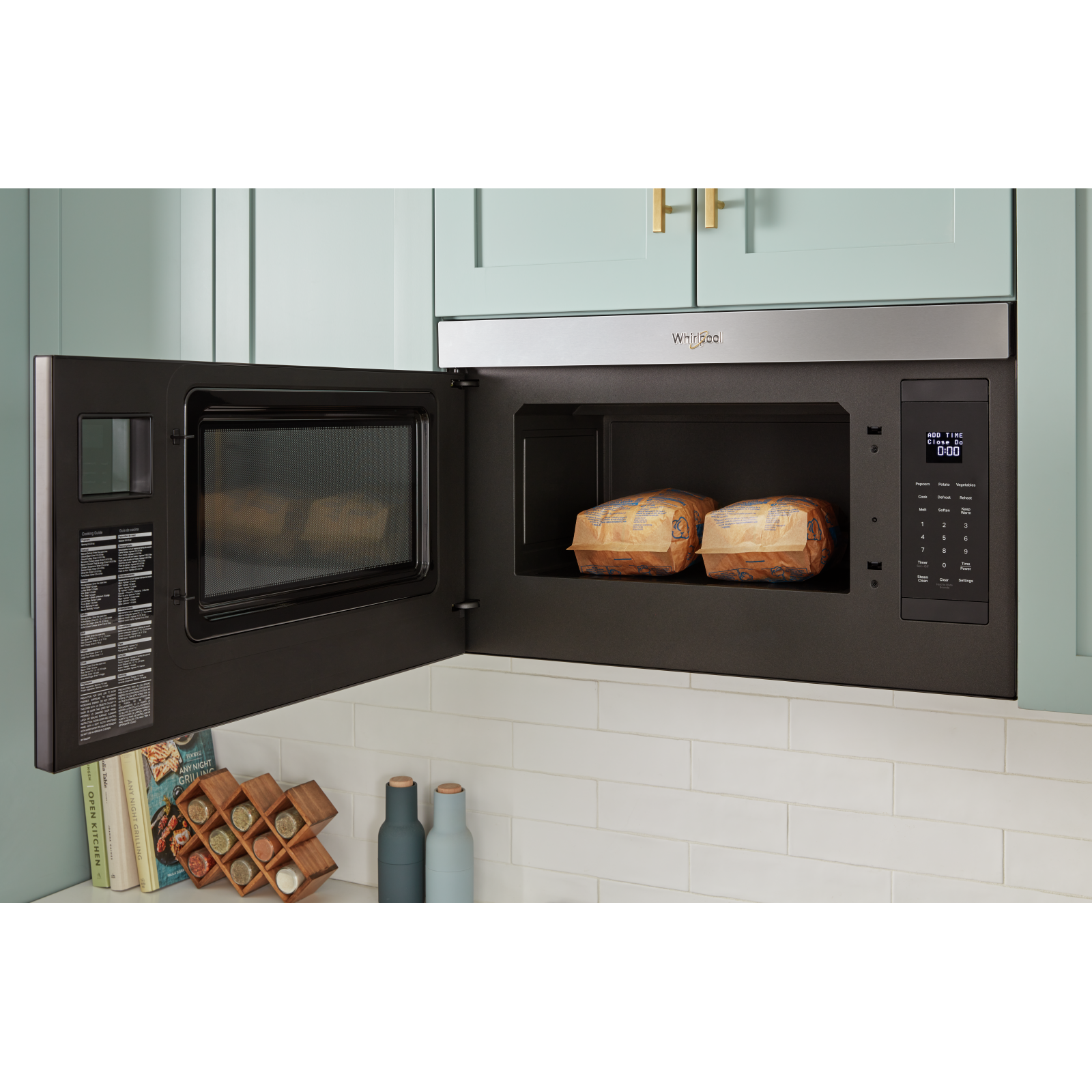 Whirlpool - 1.1 cu. Ft Over the range Microwave in Stainless - YWMMF5930PZ