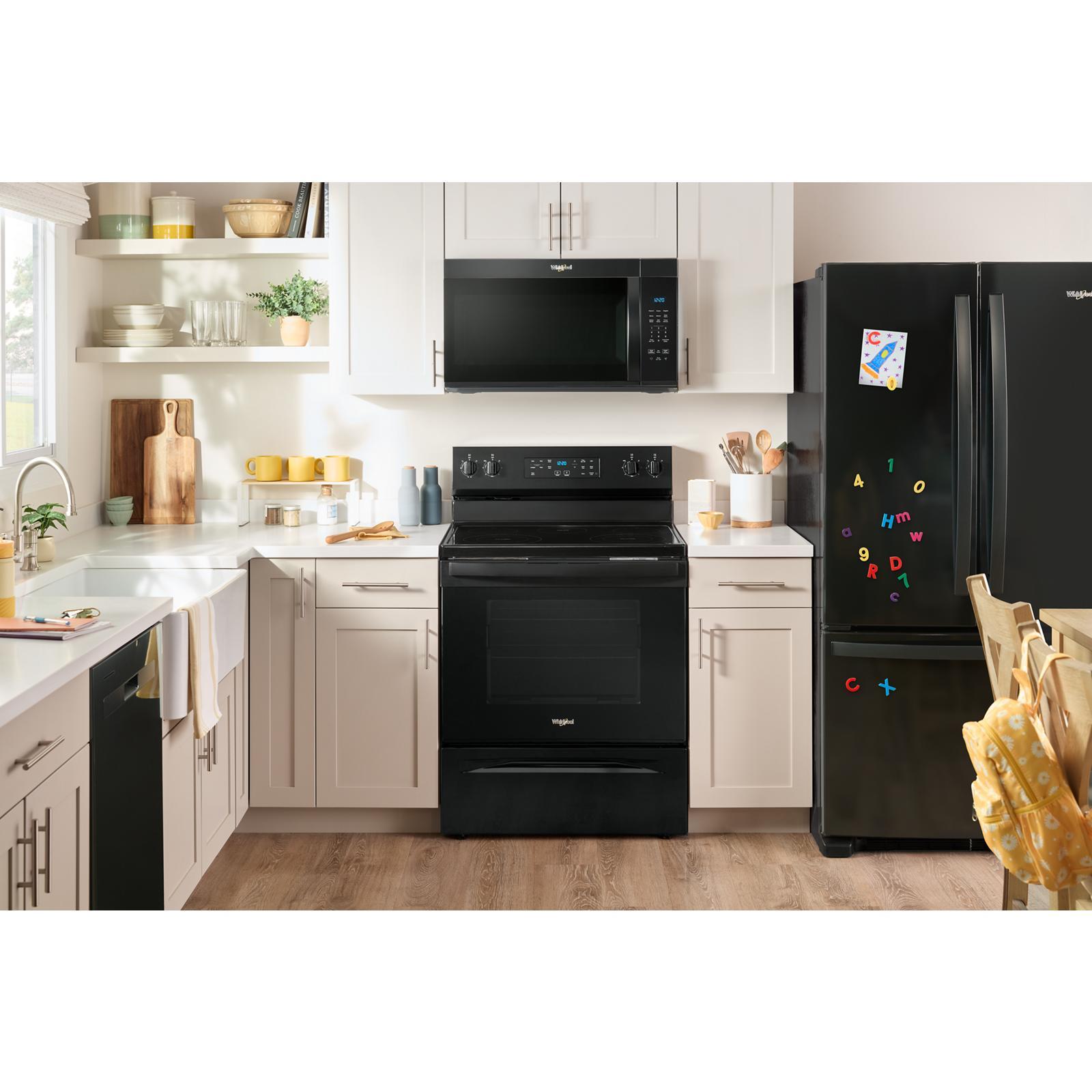 Whirlpool - 1.7 cu. Ft Over the range Microwave in Black - YWMMS3130RB