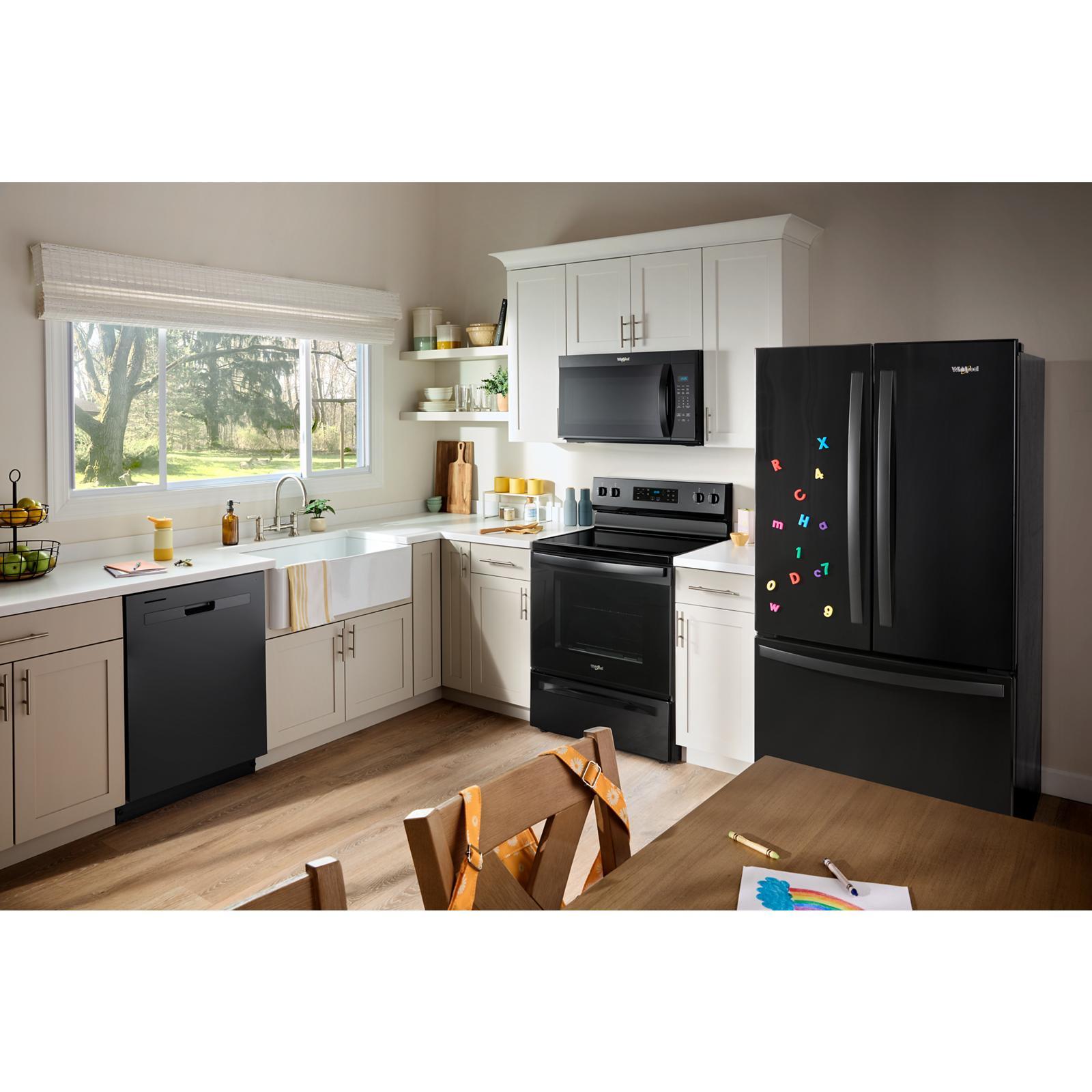 Whirlpool - 1.7 cu. Ft Over the range Microwave in Black - YWMMS3130RB