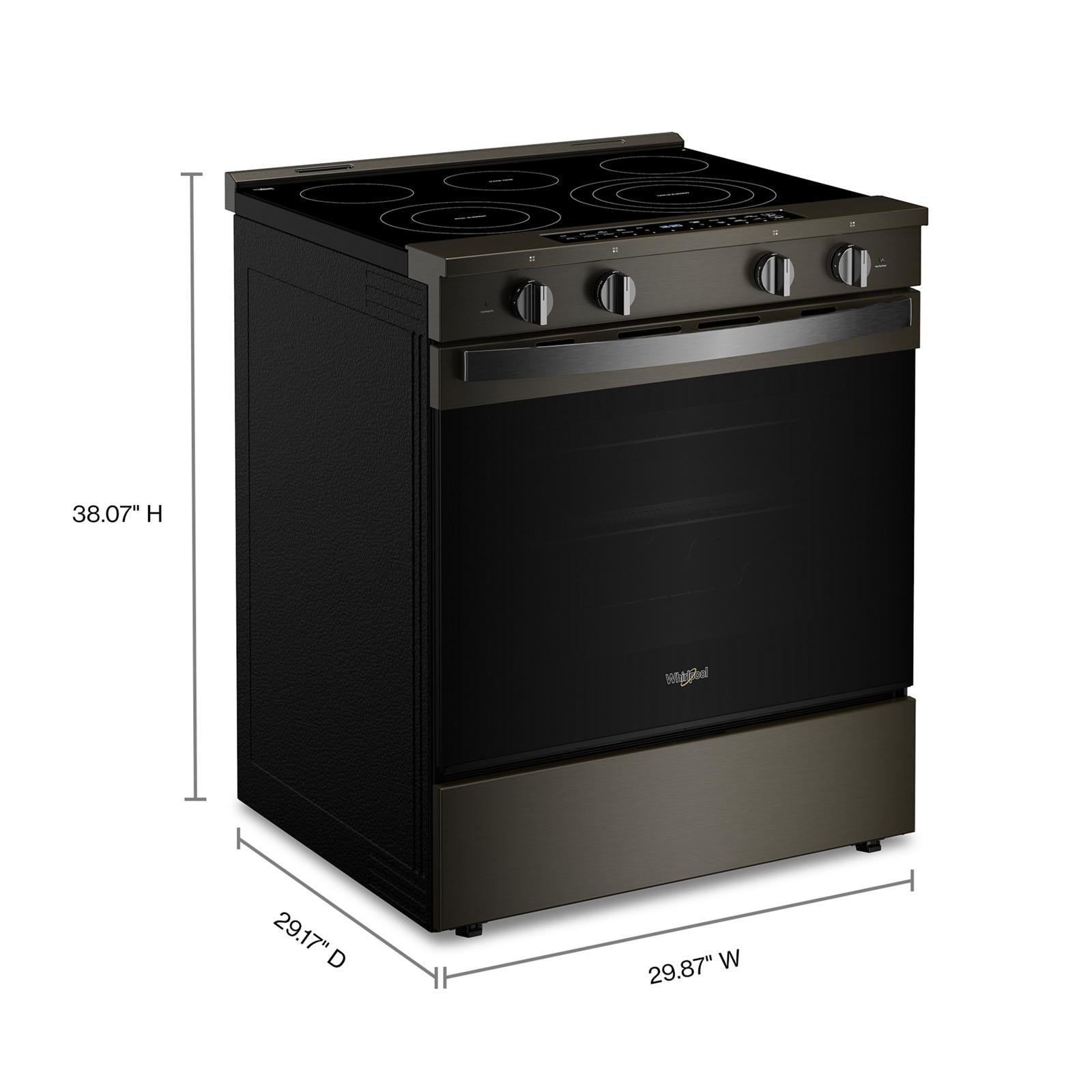 Whirlpool - 5.3 cu. ft Electric Range in Black Stainless - YWSES7530RV