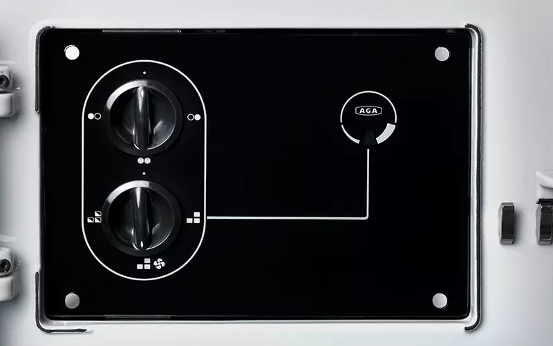 AGA - 4.5 cu. ft Dual Fuel Range in Red - ADC3G-CLT