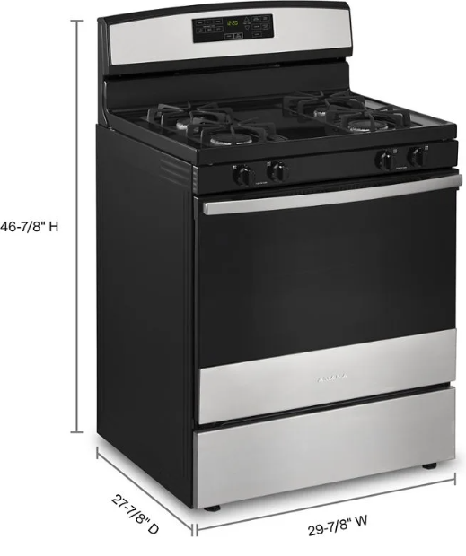 Amana - 5 cu. ft Gas Range in Stainless - AGR6603SMS