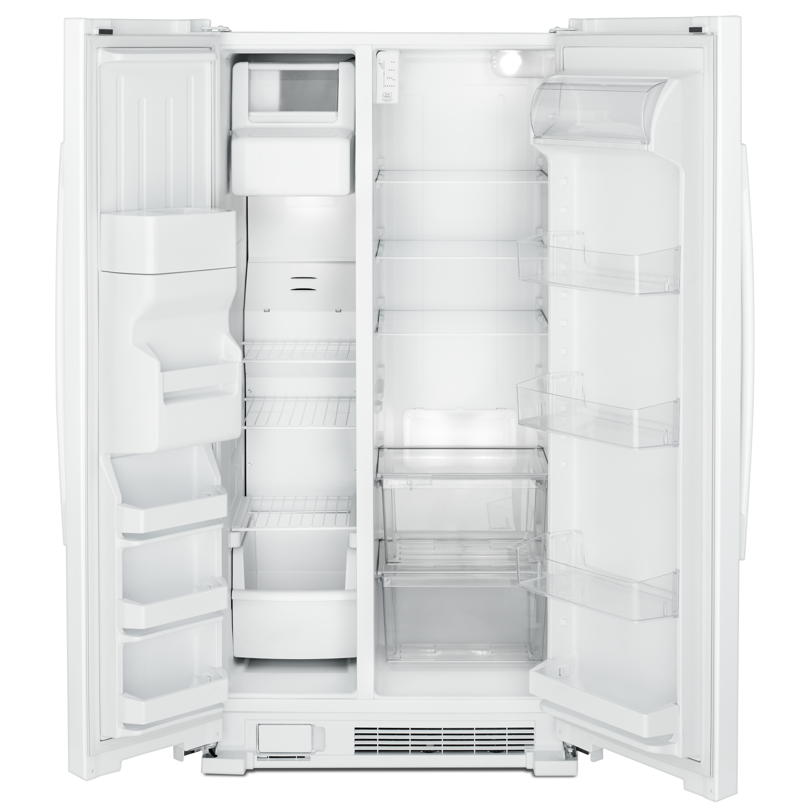 Amana - 33.13 Inch 21 cu. ft Side by Side Refrigerator in White - ASI2175GRW