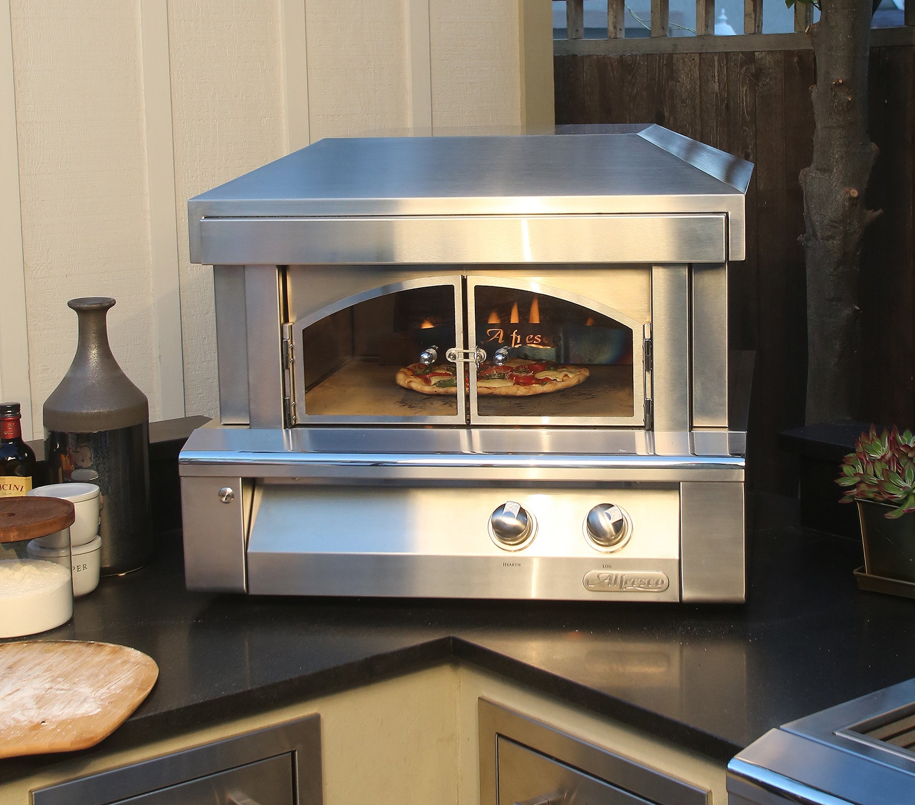 Alfresco - Countertop Liquid Propane Pizza Oven in Stainless - AXE-PZA-LP